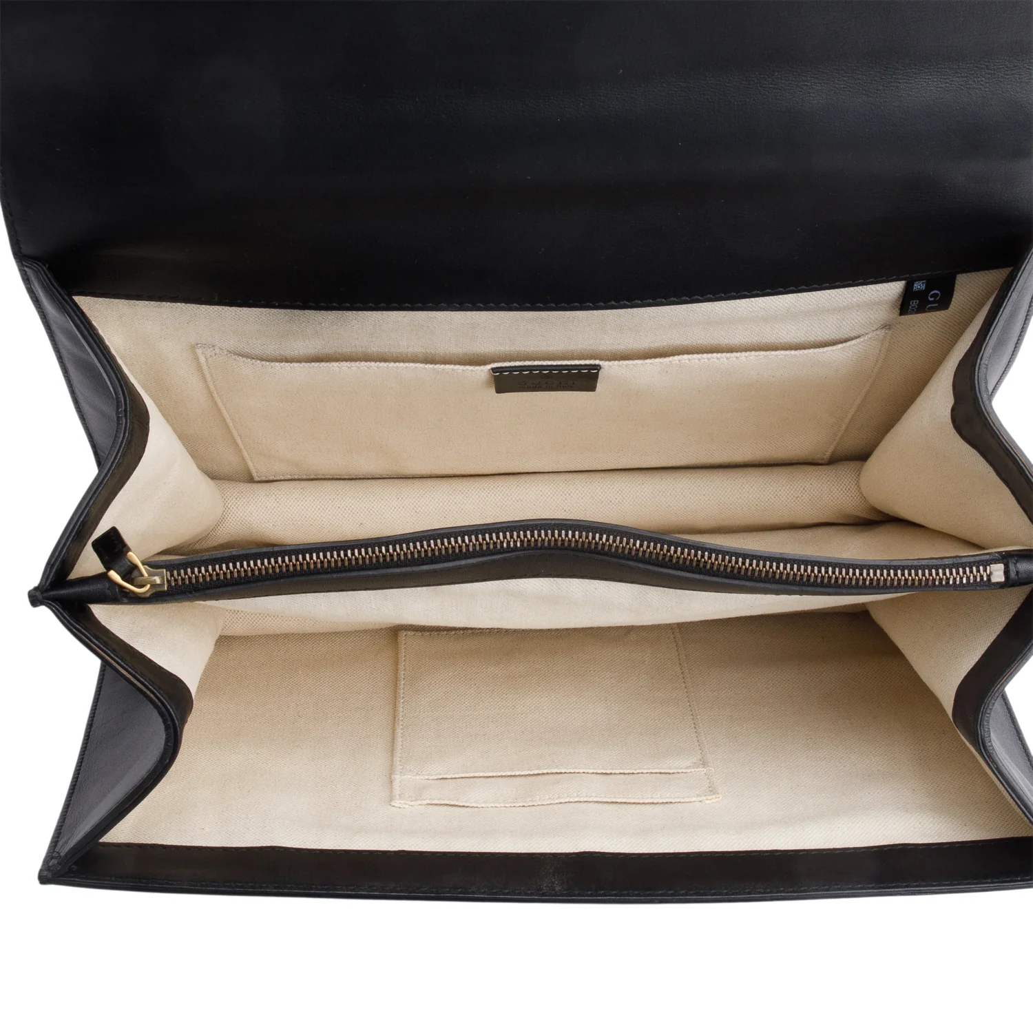 Gucci Black Calfskin Leather Large Dionysus Bamboo Top Handle Bag w/ Strap - Image 8