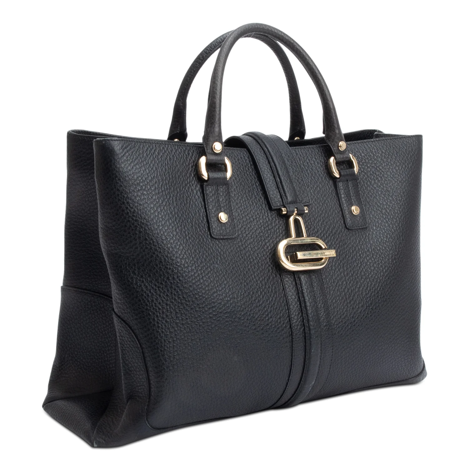 Gucci Black Calfskin Leather Large Junco Tote - Image 2