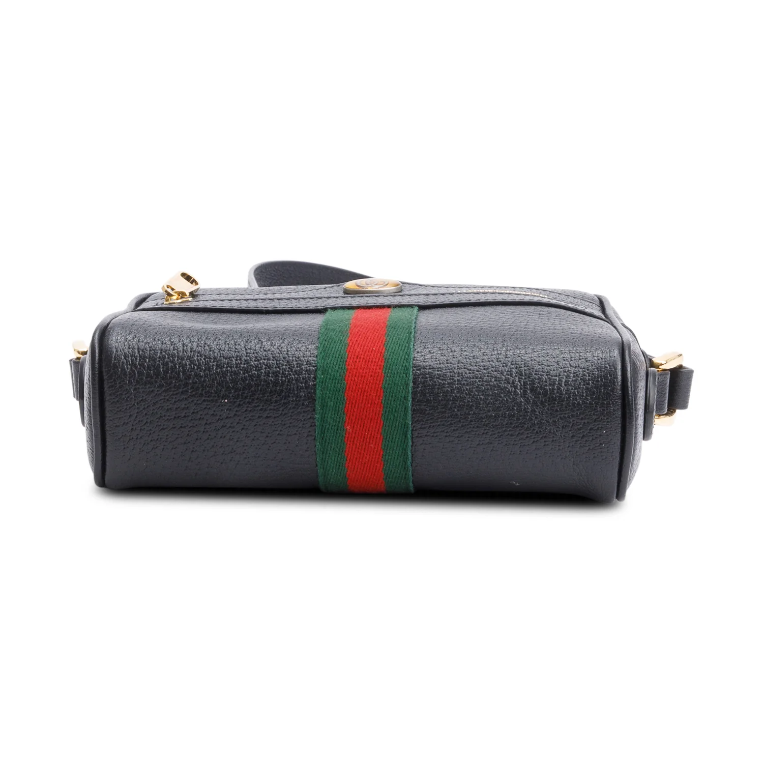 Gucci Black Calfskin Leather Mini Ophidia Crossbody Bag - Image 7