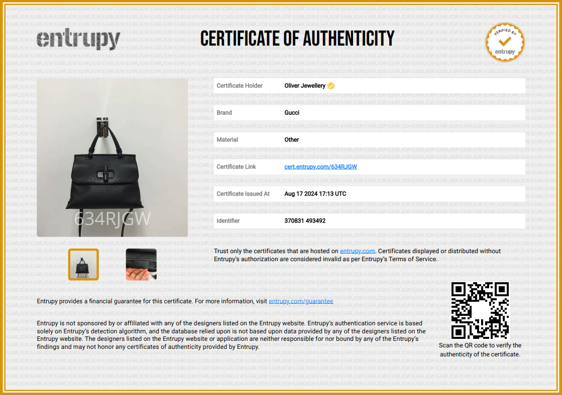 Gucci Black Calfskin Leather Small Bamboo Daily Top Handle Bag w/ Strap & Receipt - Image 10