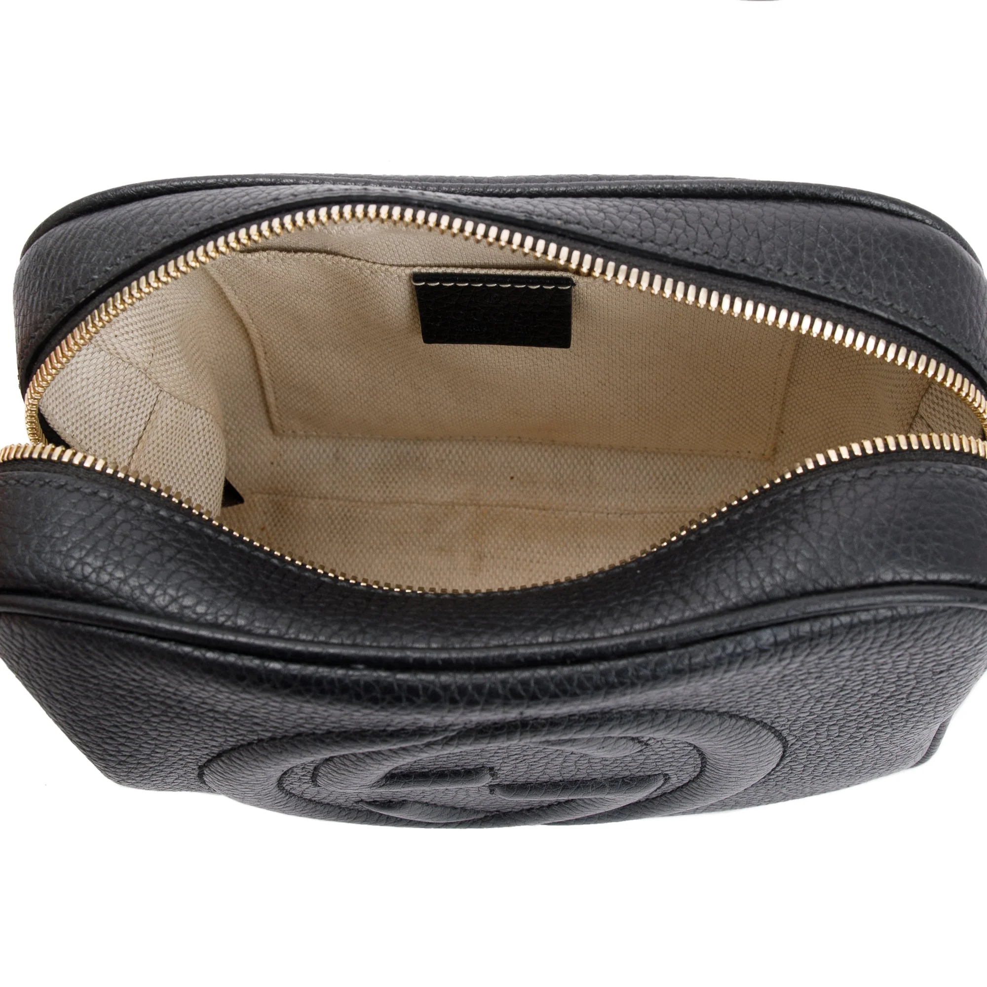 Gucci Black Calfskin Leather Small Soho Disco Bag w/ Box - Image 8
