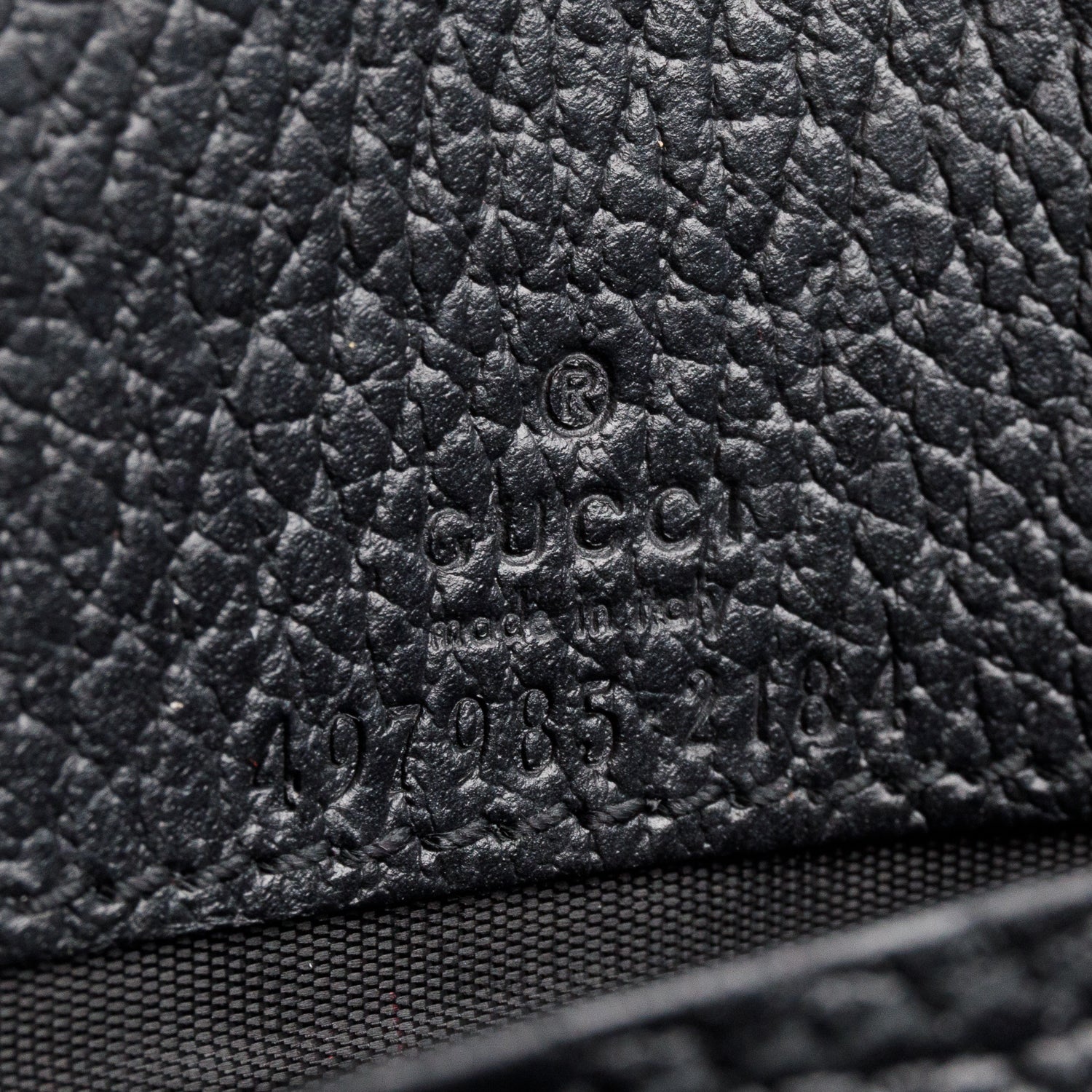 Gucci Black Calfskin Mini GG Marmont Wallet On Chain - Image 9
