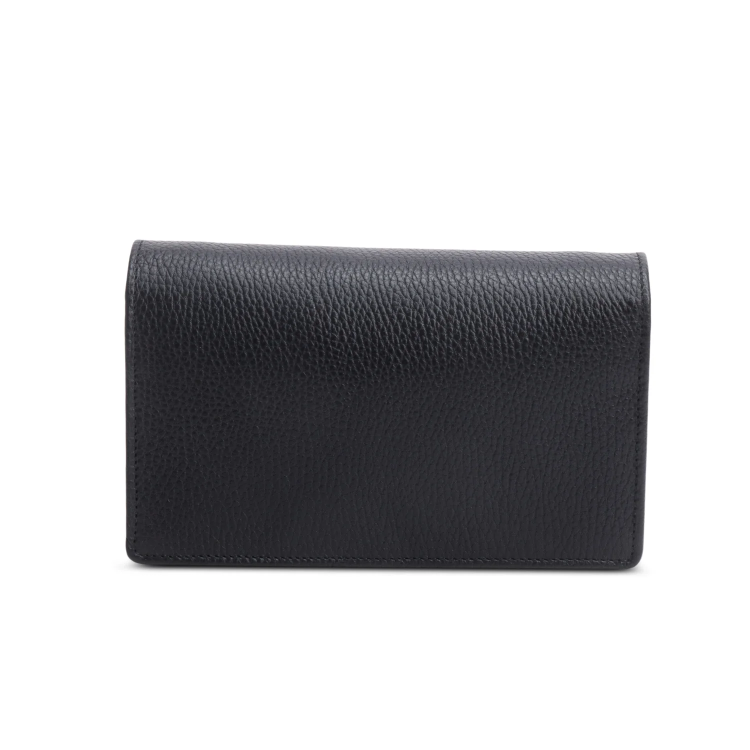 Gucci Black Calfskin Mini GG Marmont Wallet On Chain - Image 5