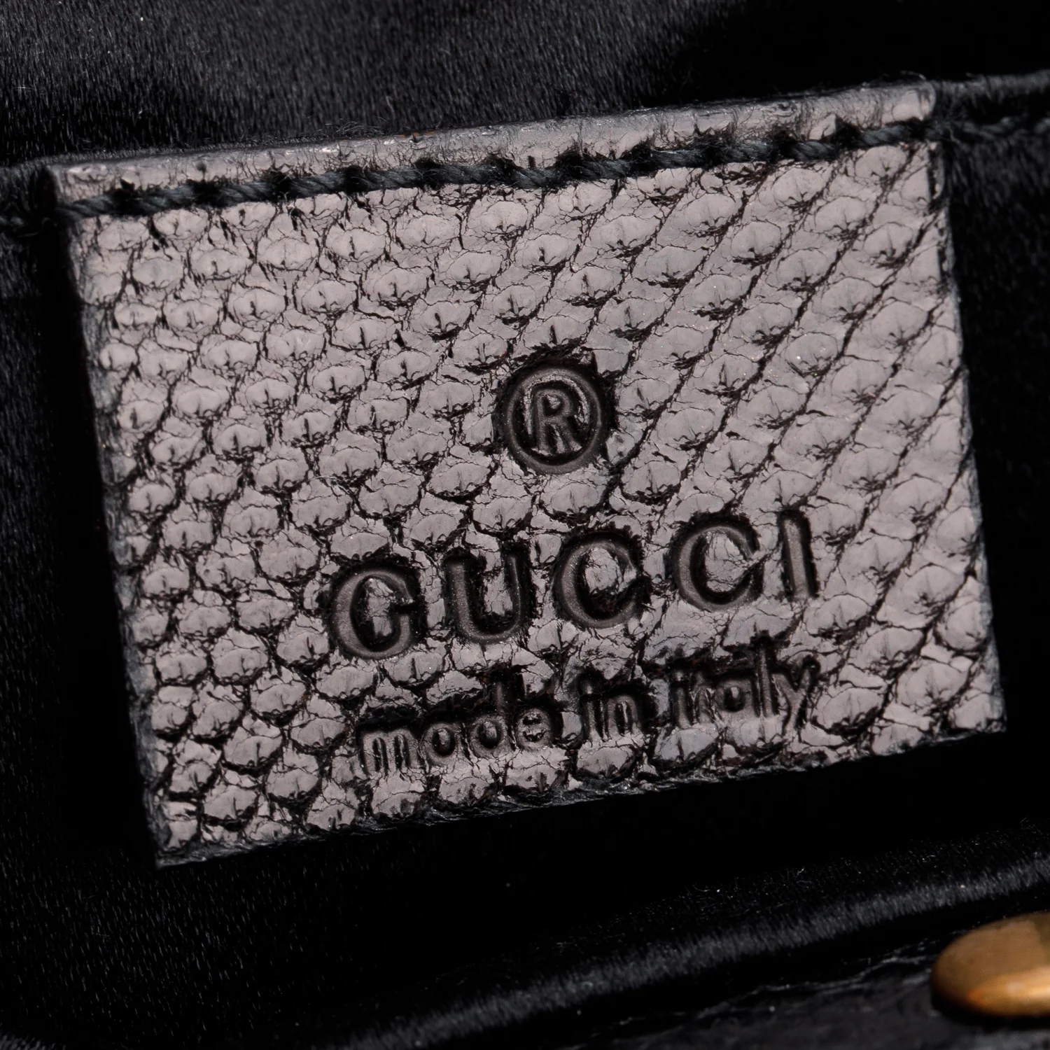 Gucci Black Canvas Studded Small Anita Bamboo Handle Hobo Bag - Image 6