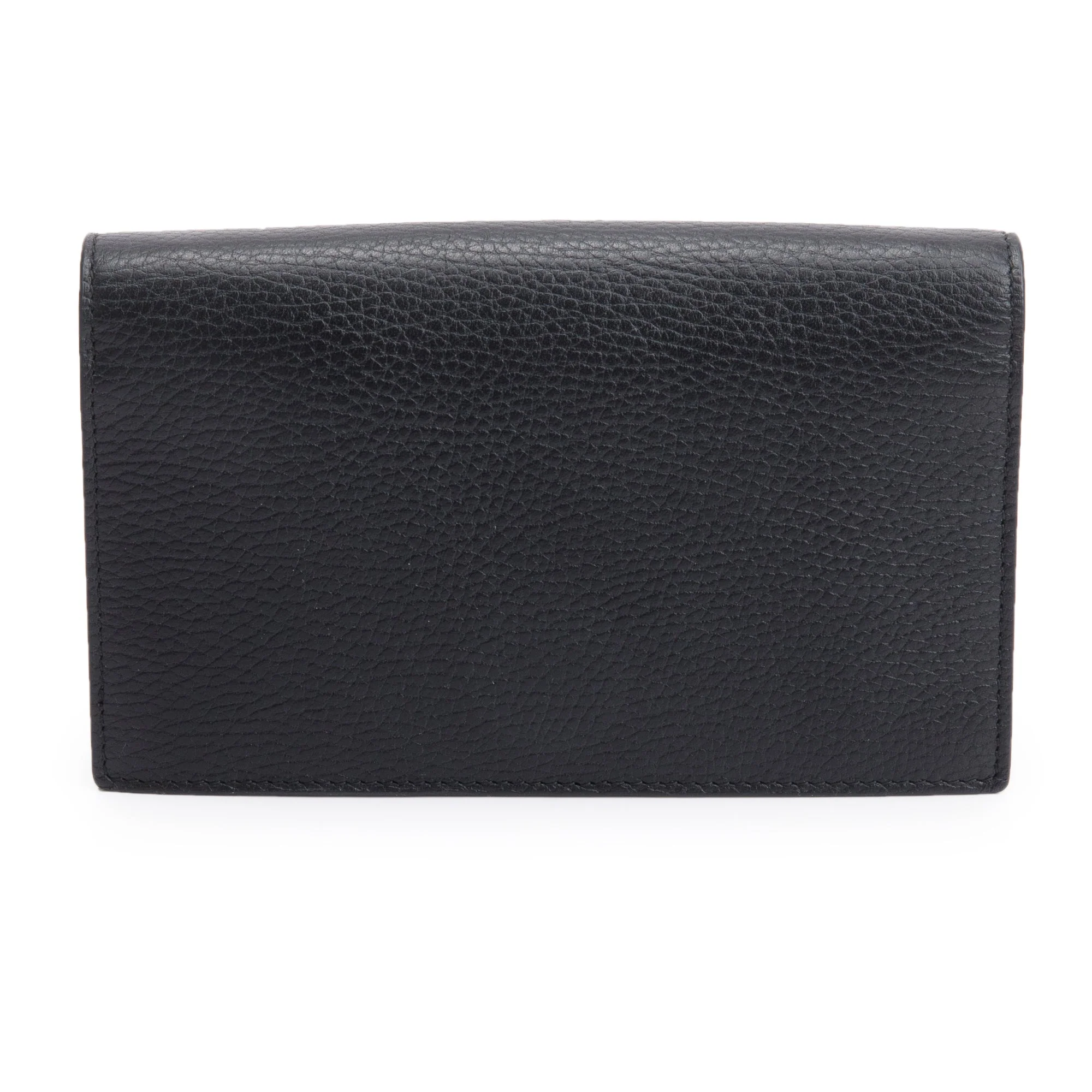 Gucci Black Dollar Calfskin Leather Medium Betty Chain Wallet - Image 5
