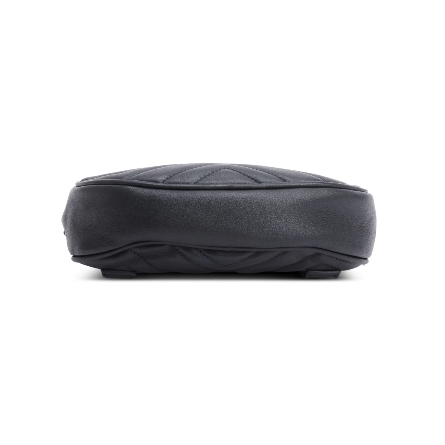 Gucci Black GG Marmont Matelasse Leather Belt Bag, Size 75 - Image 5
