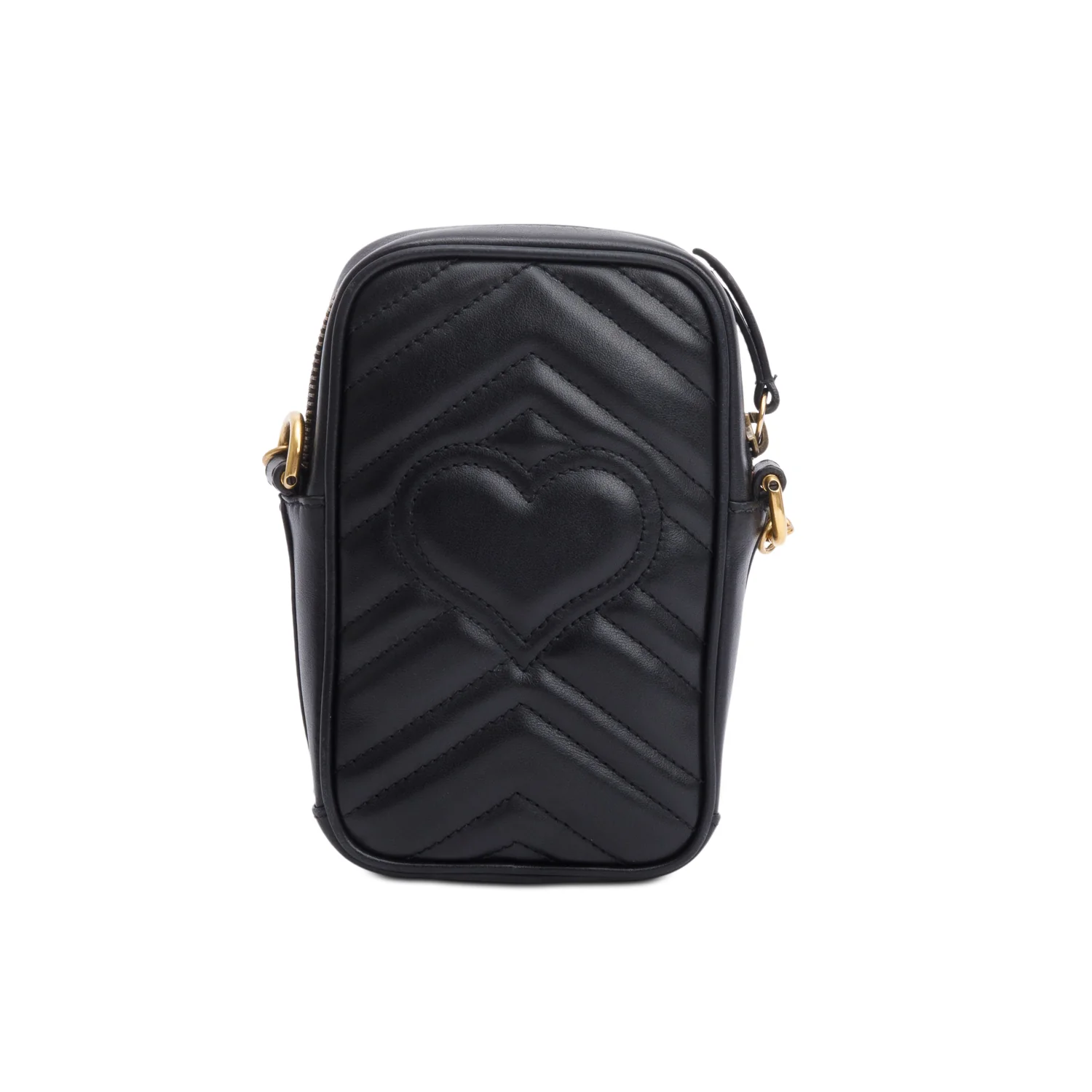 Gucci Black GG Marmont Matelasse Leather Mini Bag w/ Box - Image 6