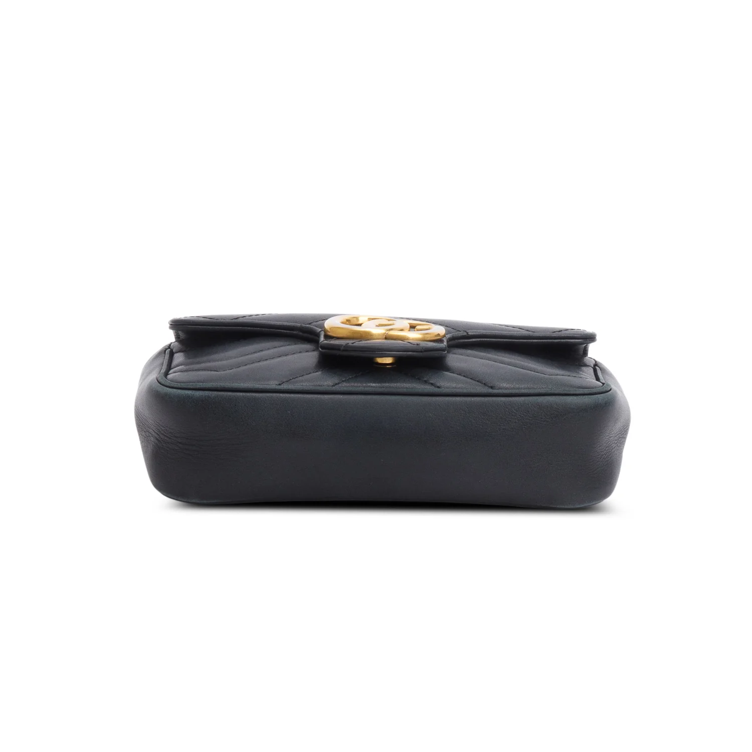Gucci Black GG Marmont Matelasse Leather Super Mini Bag - Image 7