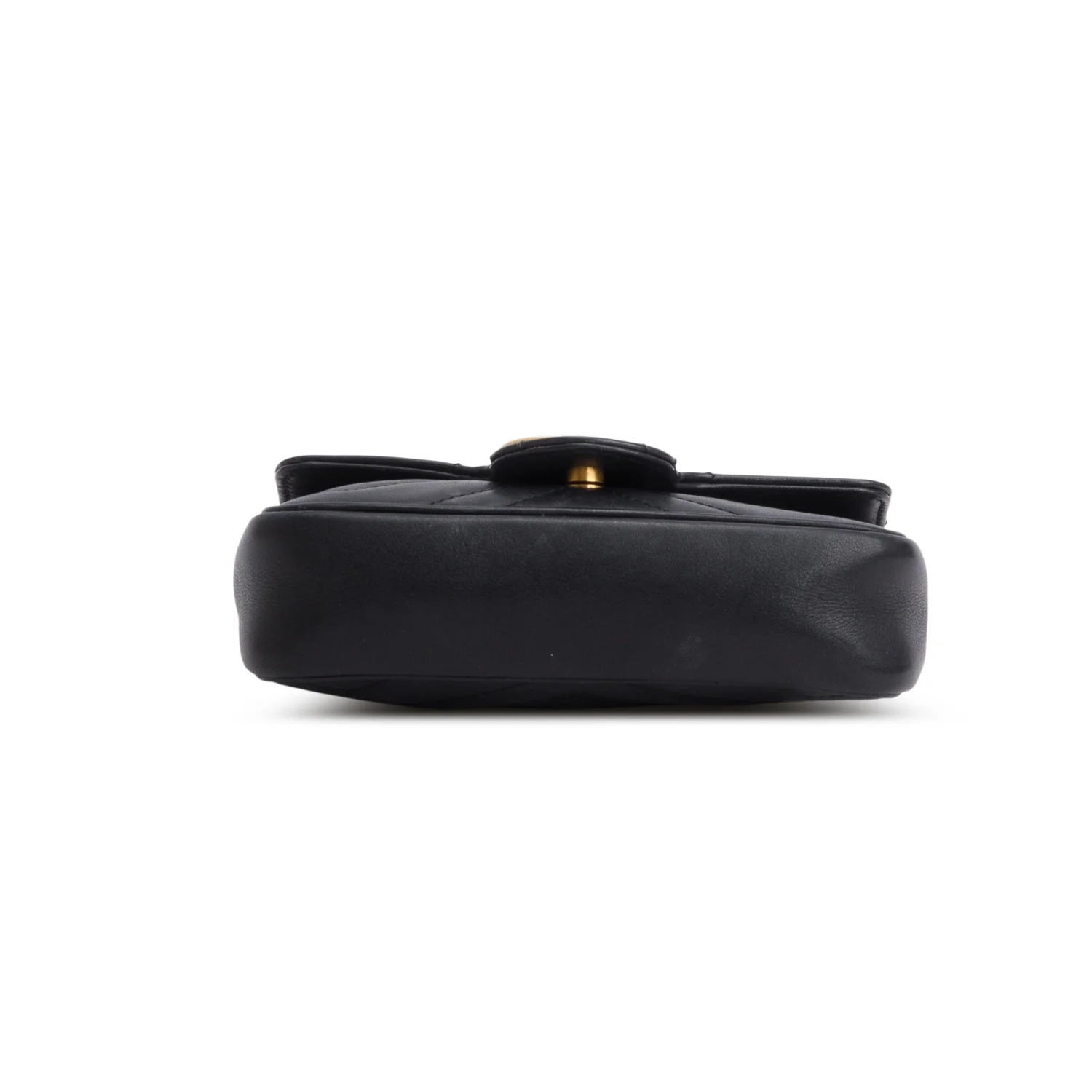 Gucci Black GG Marmont Matelasse Leather Super Mini Bag w/ Box - Image 8