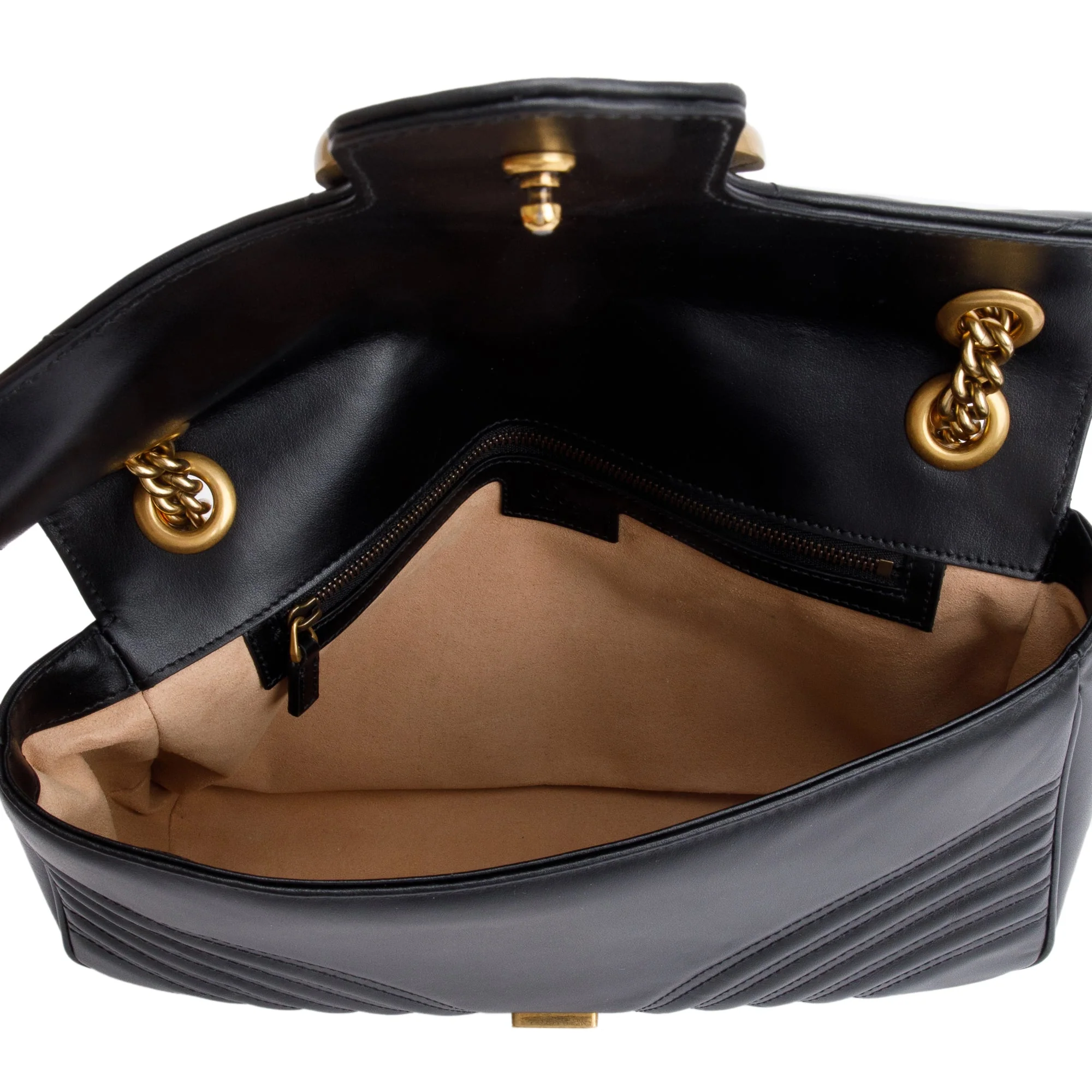 Gucci Black GG Marmont Matelasse Medium Shoulder Bag - Image 7