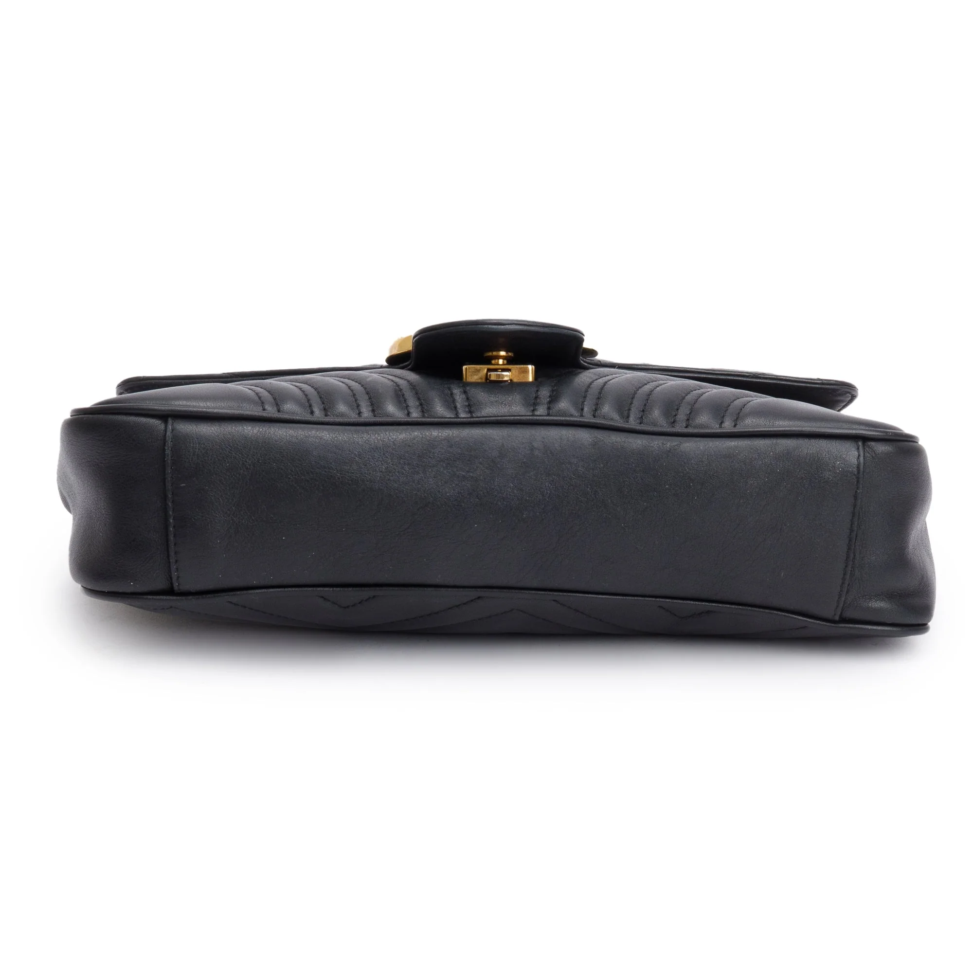 Gucci Black GG Marmont Matelasse Medium Shoulder Bag - Image 7