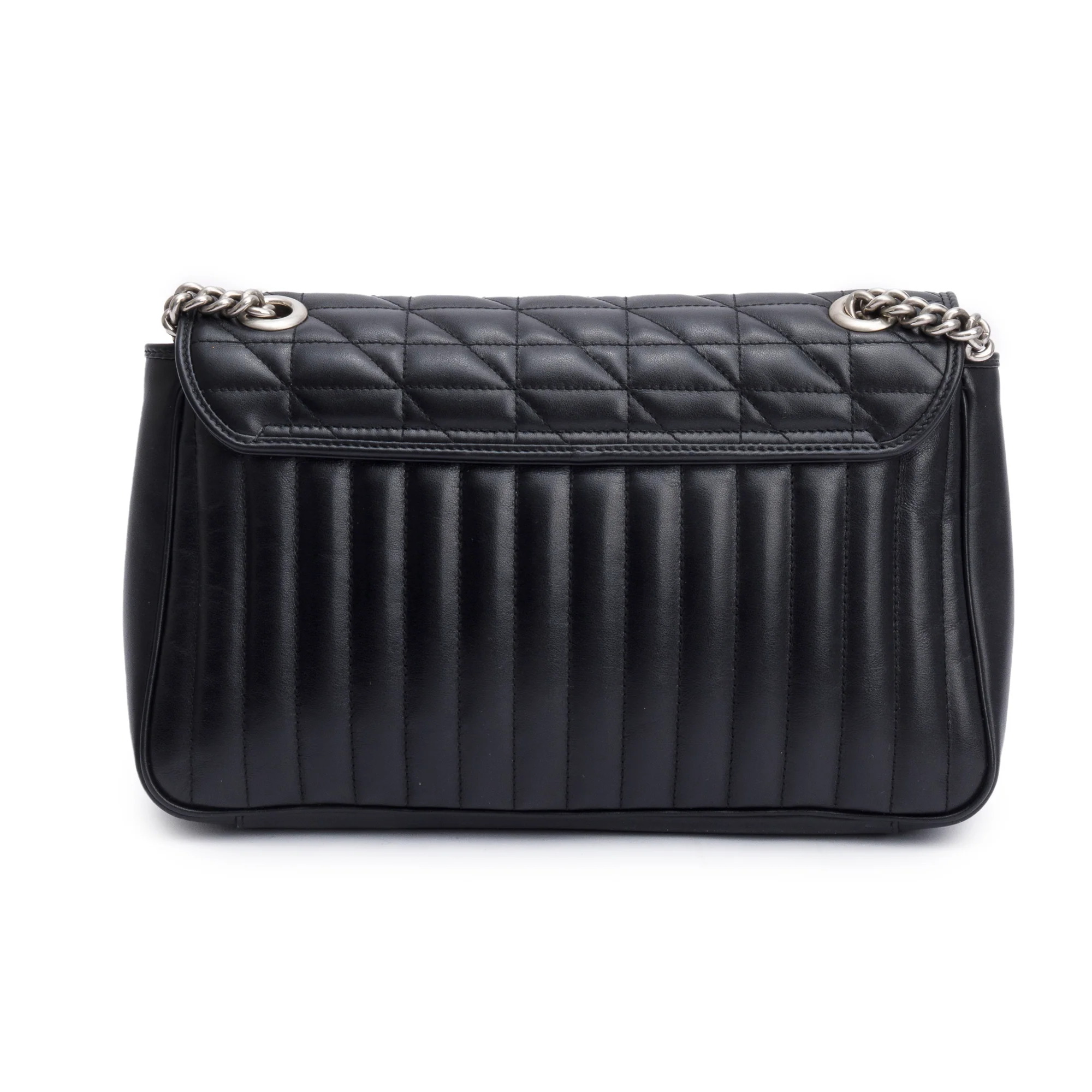Gucci Black GG Marmont Matelasse Medium Shoulder Bag - Image 5