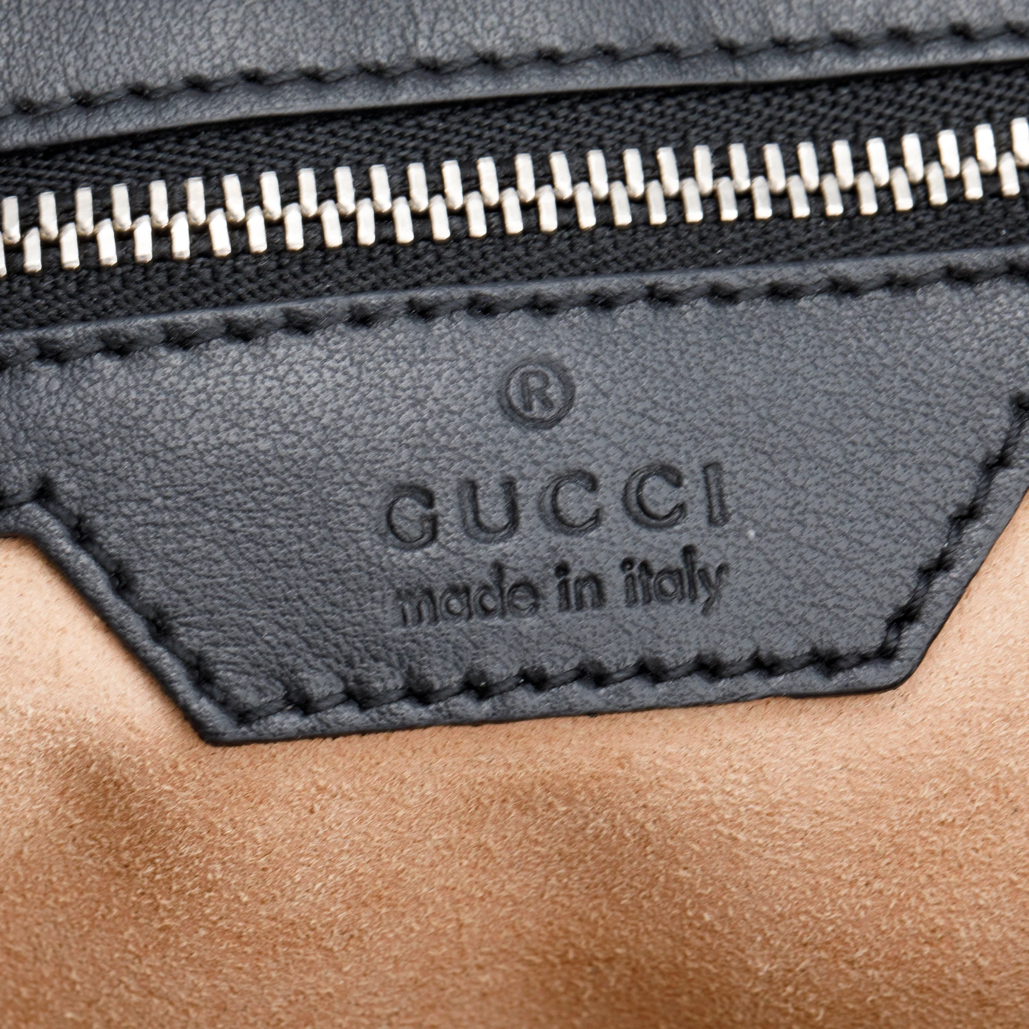 Gucci Black GG Marmont Matelasse Medium Shoulder Bag - Image 9
