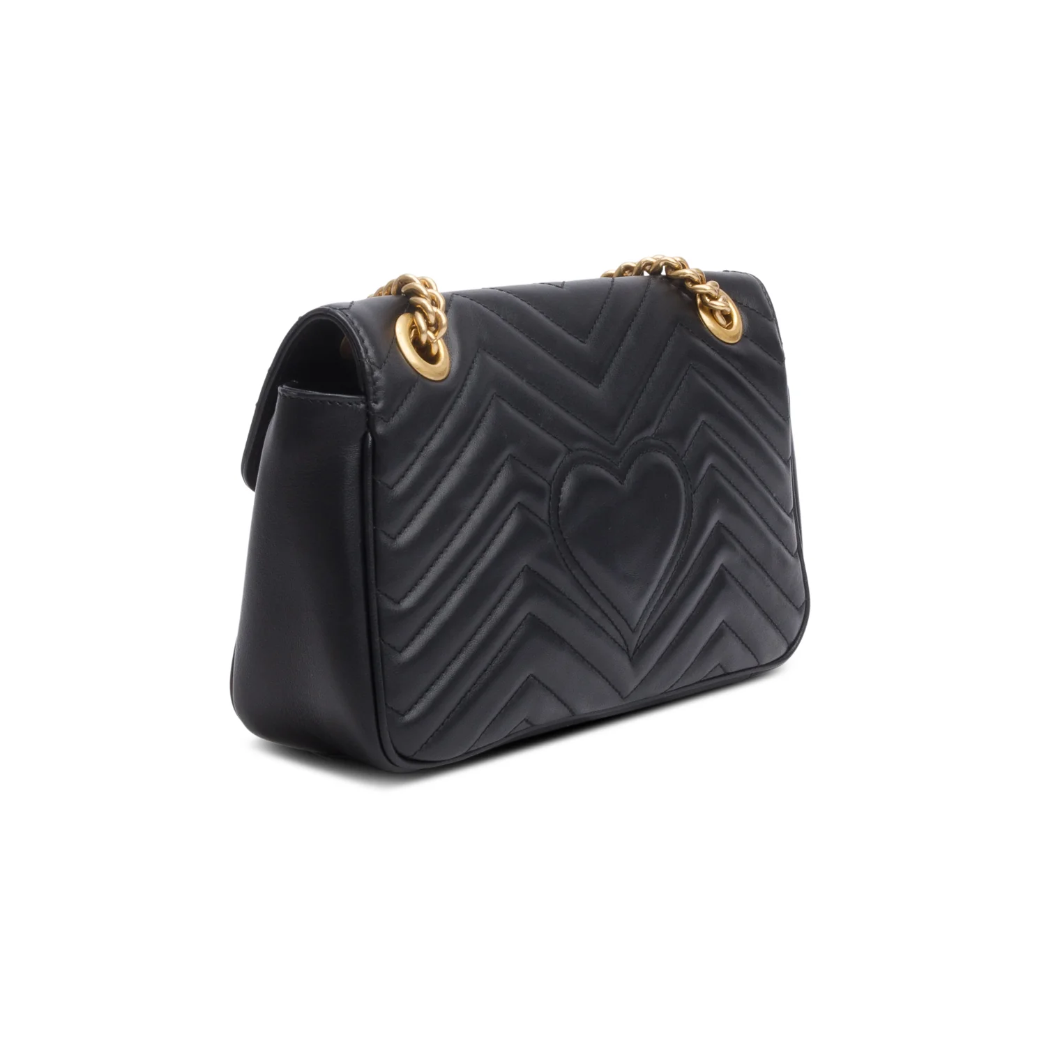 Gucci Black GG Marmont Matelasse Medium Shoulder Bag - Image 6