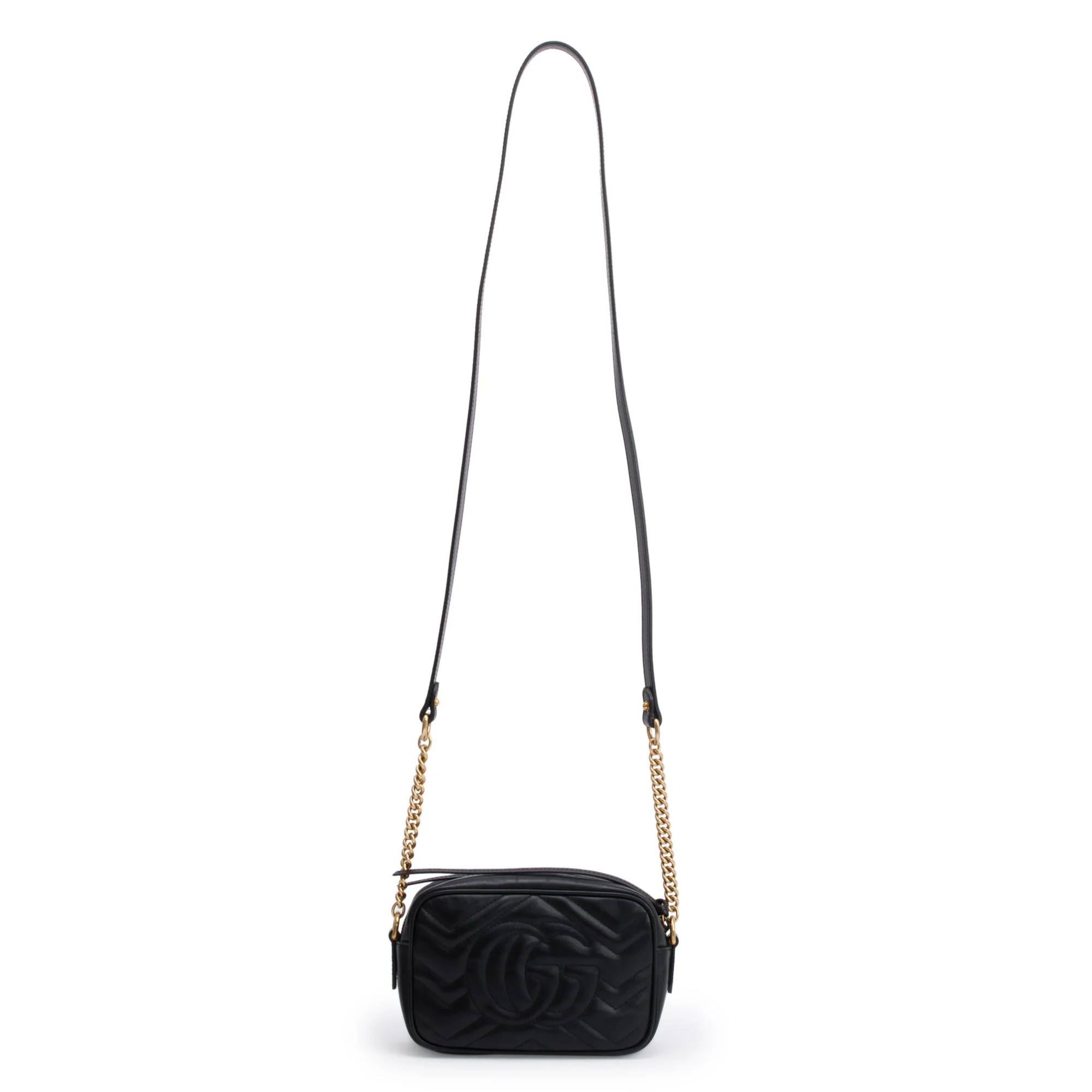Gucci Black GG Marmont Matelasse Mini Shoulder Bag - Image 5
