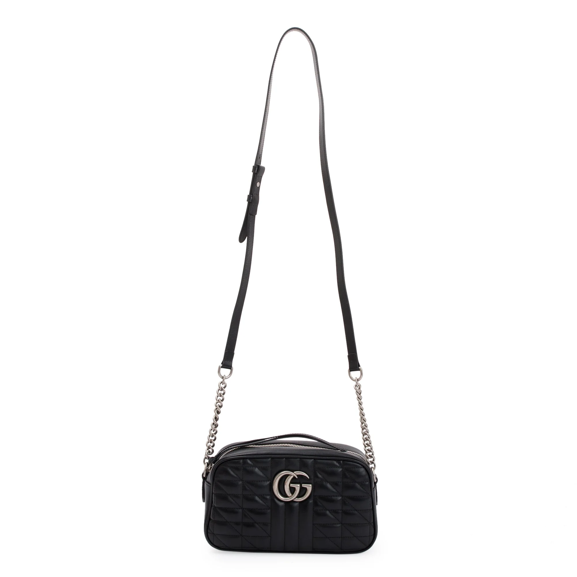 Gucci Black GG Marmont Matelasse Small Shoulder Bag w/ Box - Image 4