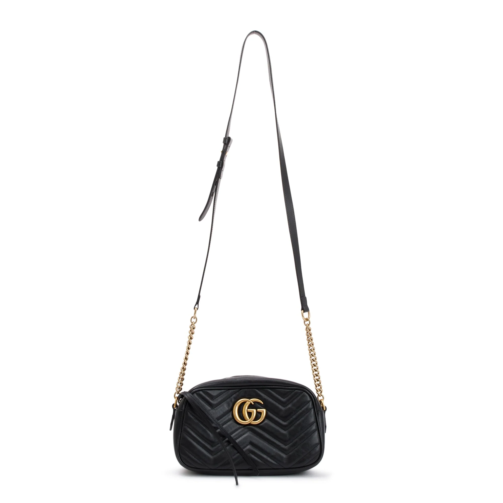 Gucci Black GG Marmont Matelasse Small Shoulder Bag w/ Box - Image 4