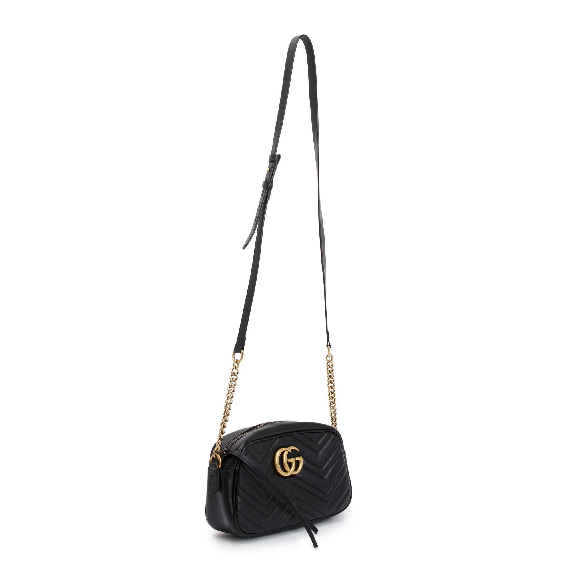 Gucci Black GG Marmont Matelasse Small Shoulder Bag w/ Box - Image 5