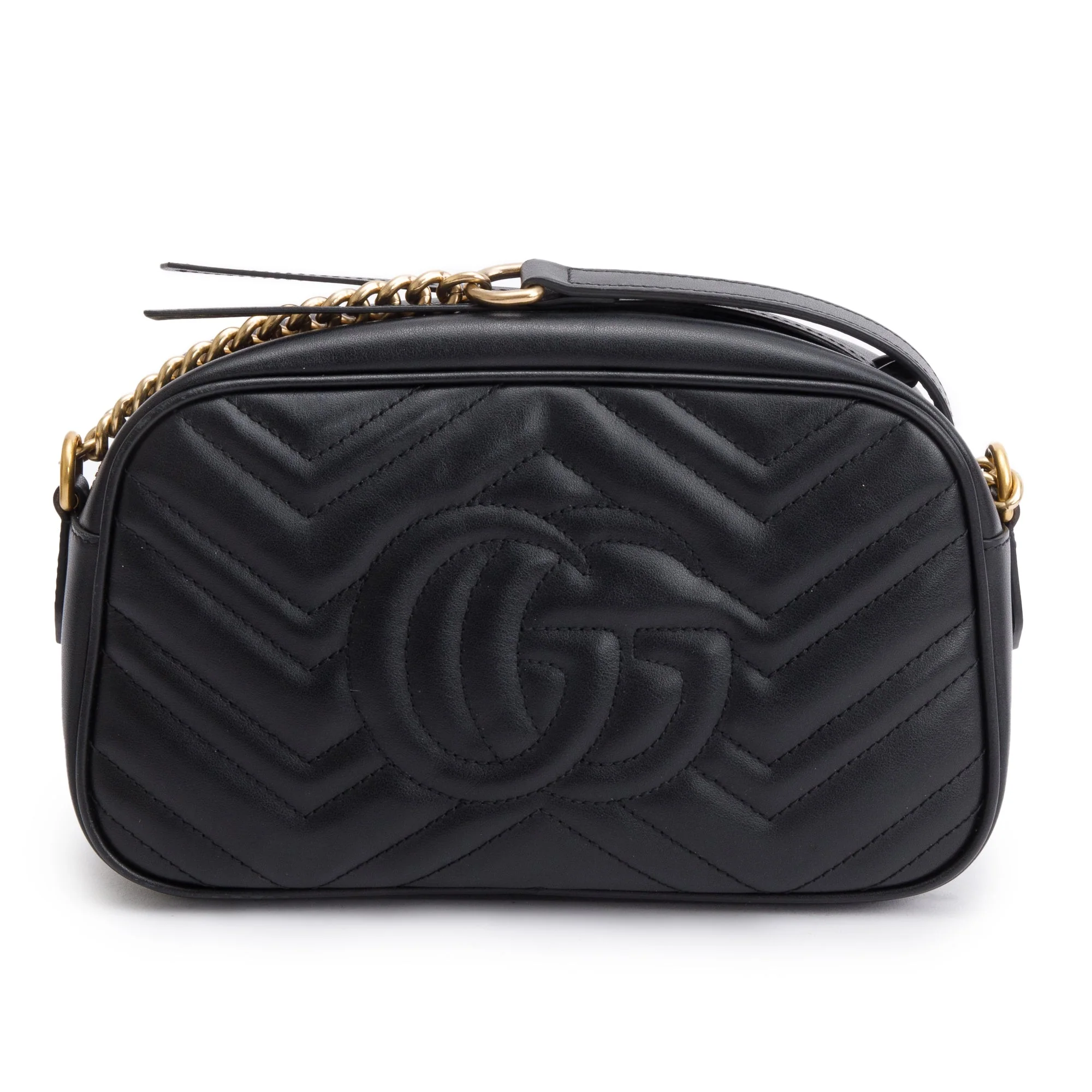 Gucci Black GG Marmont Matelasse Small Shoulder Bag w/ Box - Image 6