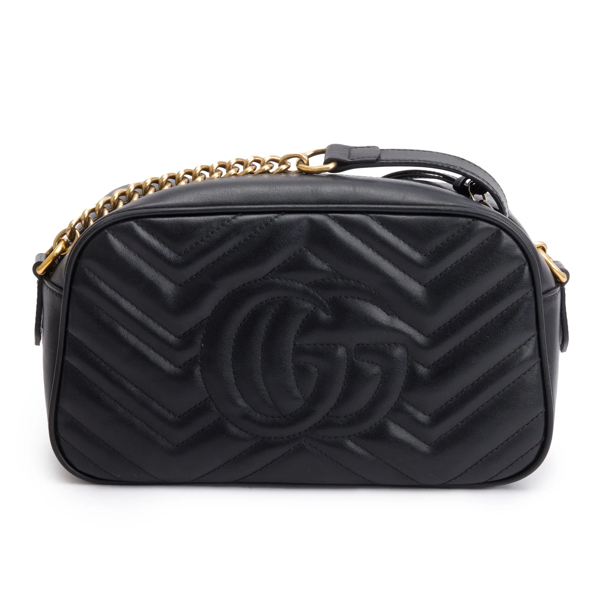 Gucci Black GG Marmont Matelasse Small Shoulder Bag w/ Box - Image 7