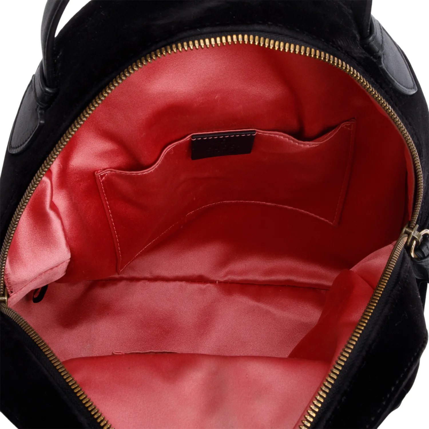 Gucci Black GG Marmont Matelasse Velvet Dome Backpack - Image 7