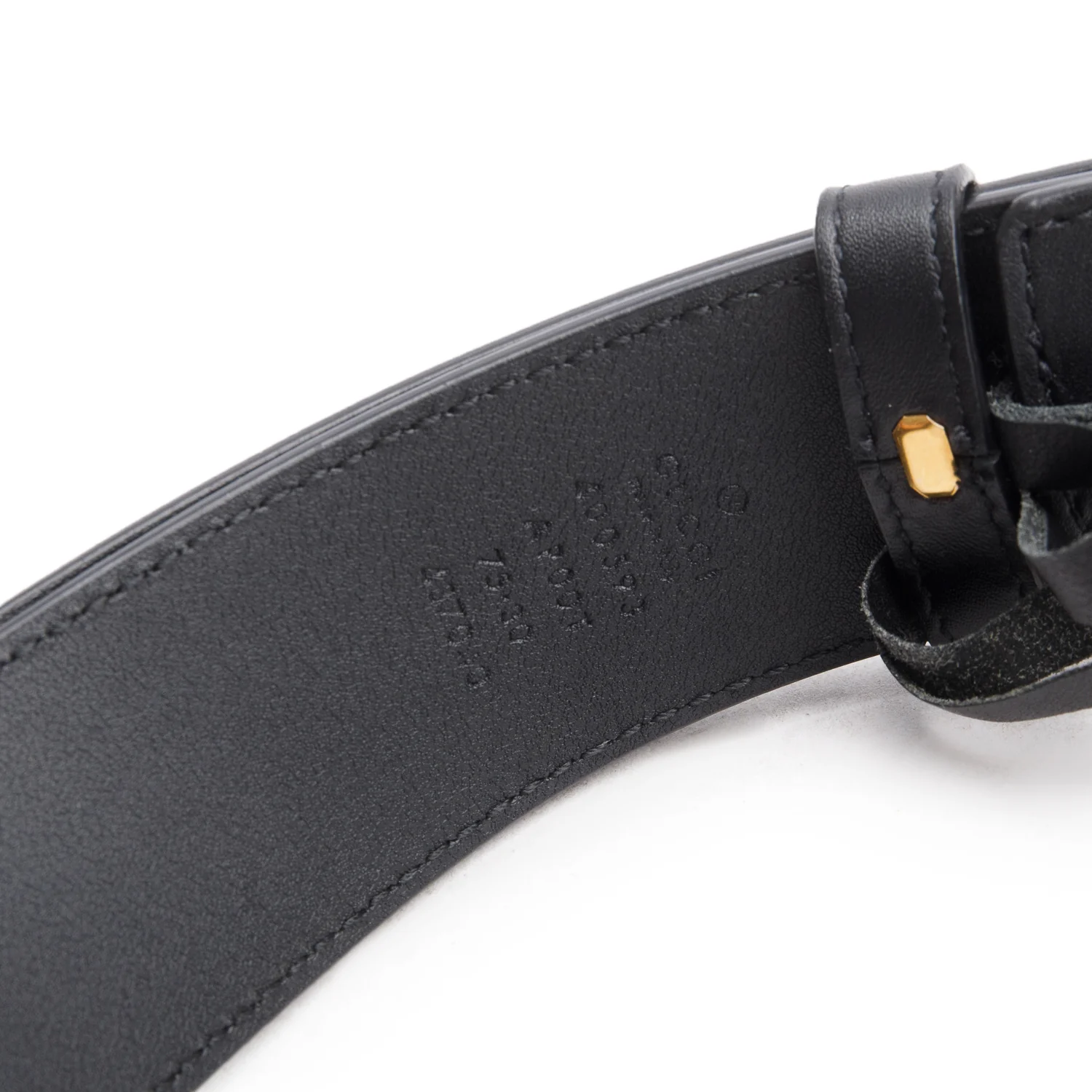 Gucci Black GG Marmont Wide Leather Belt 75 30 - Image 2