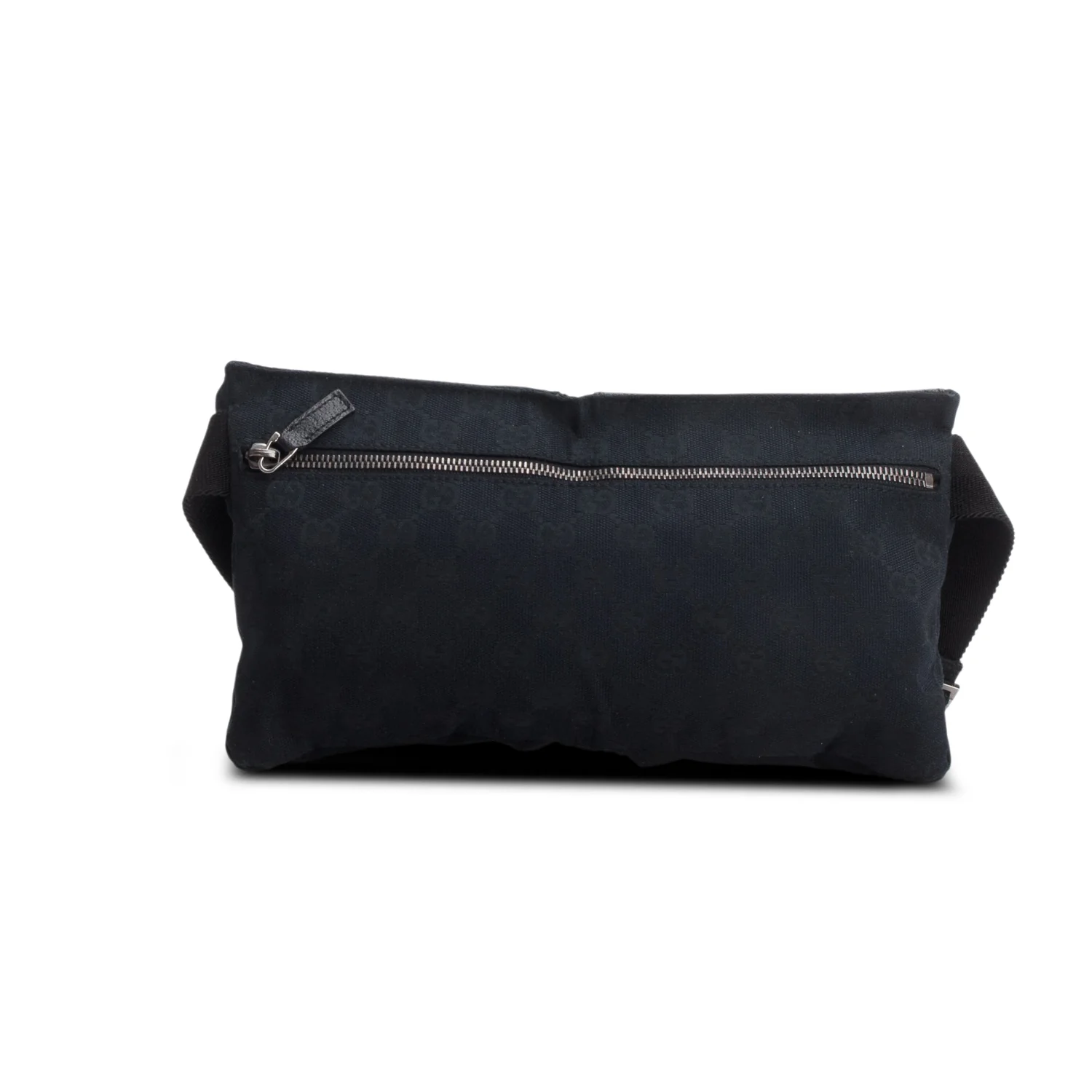 Gucci Black GG Monogram Double Pocket Belt Bag - Image 4