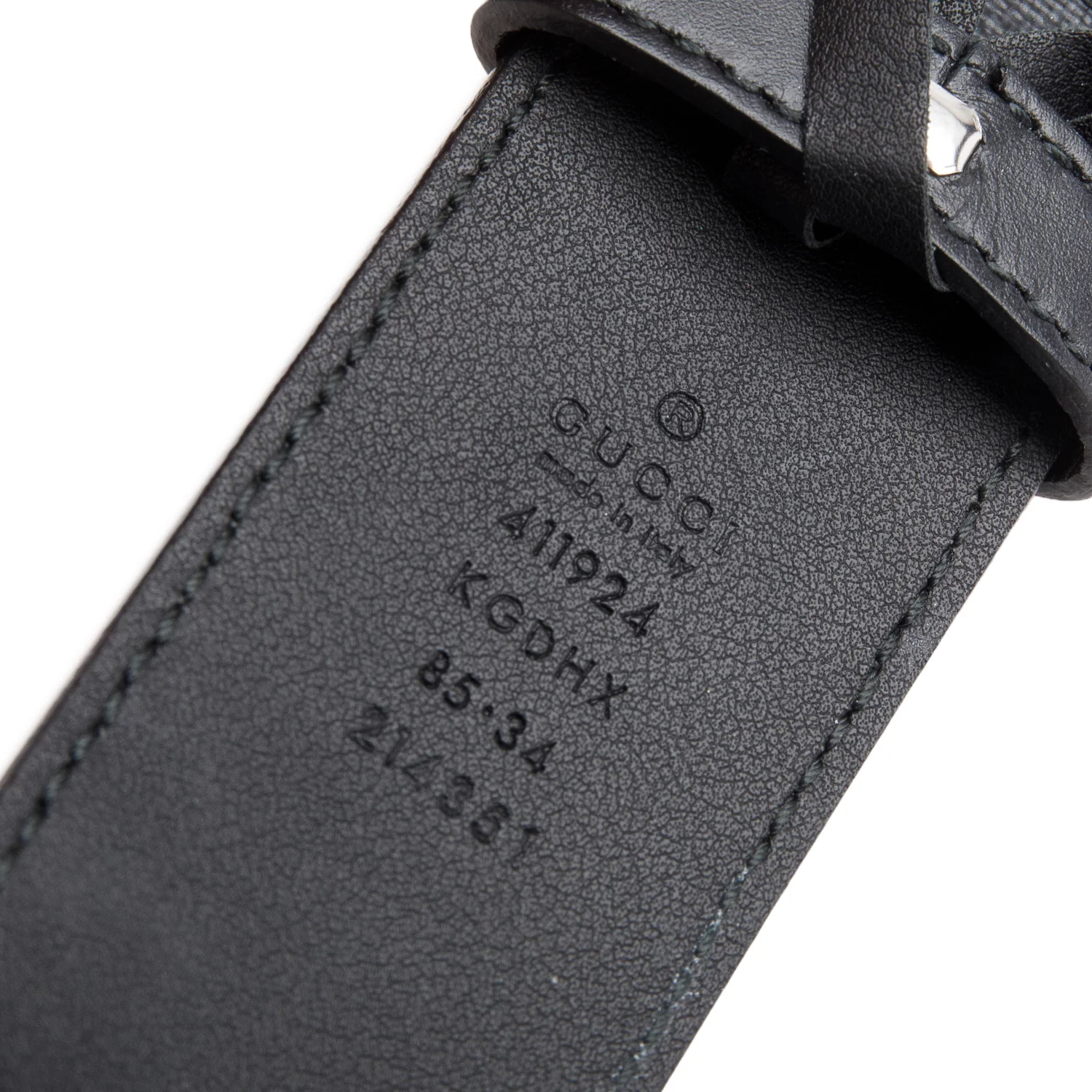 Gucci Black GG Supreme Canvas Wide Belt with Interlocking G Buckle 85 34 - Image 2
