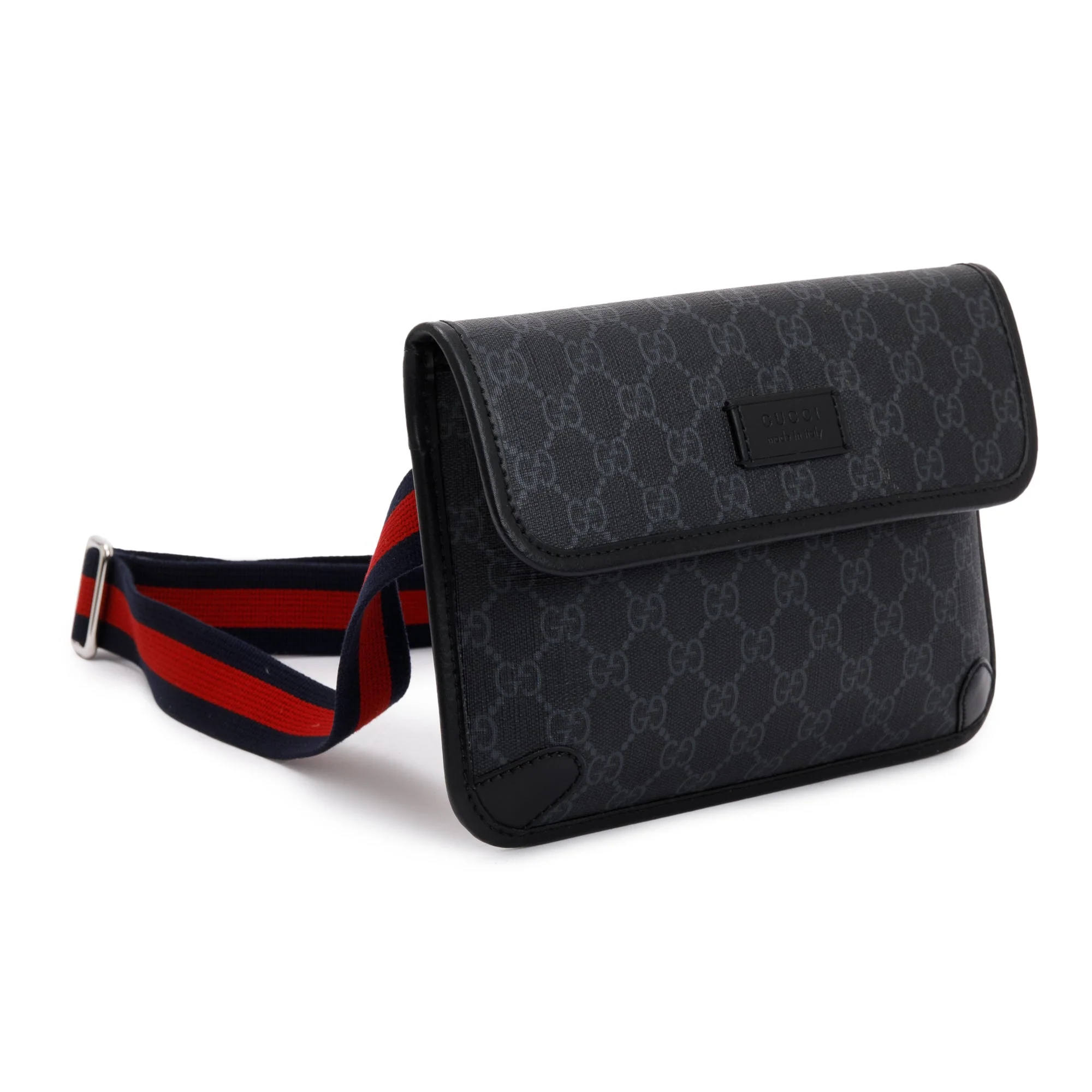 Gucci Black GG Supreme GG Belt Bag w/ Box - Image 3