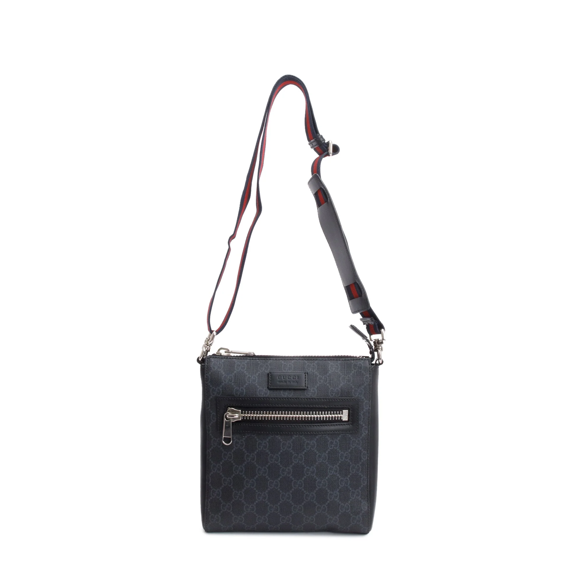 Gucci Black GG Supreme Small Messenger Bag - Image 3