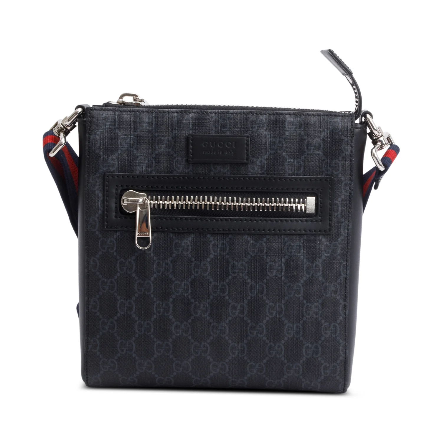Gucci Black GG Supreme Small Messenger Bag - Image 3