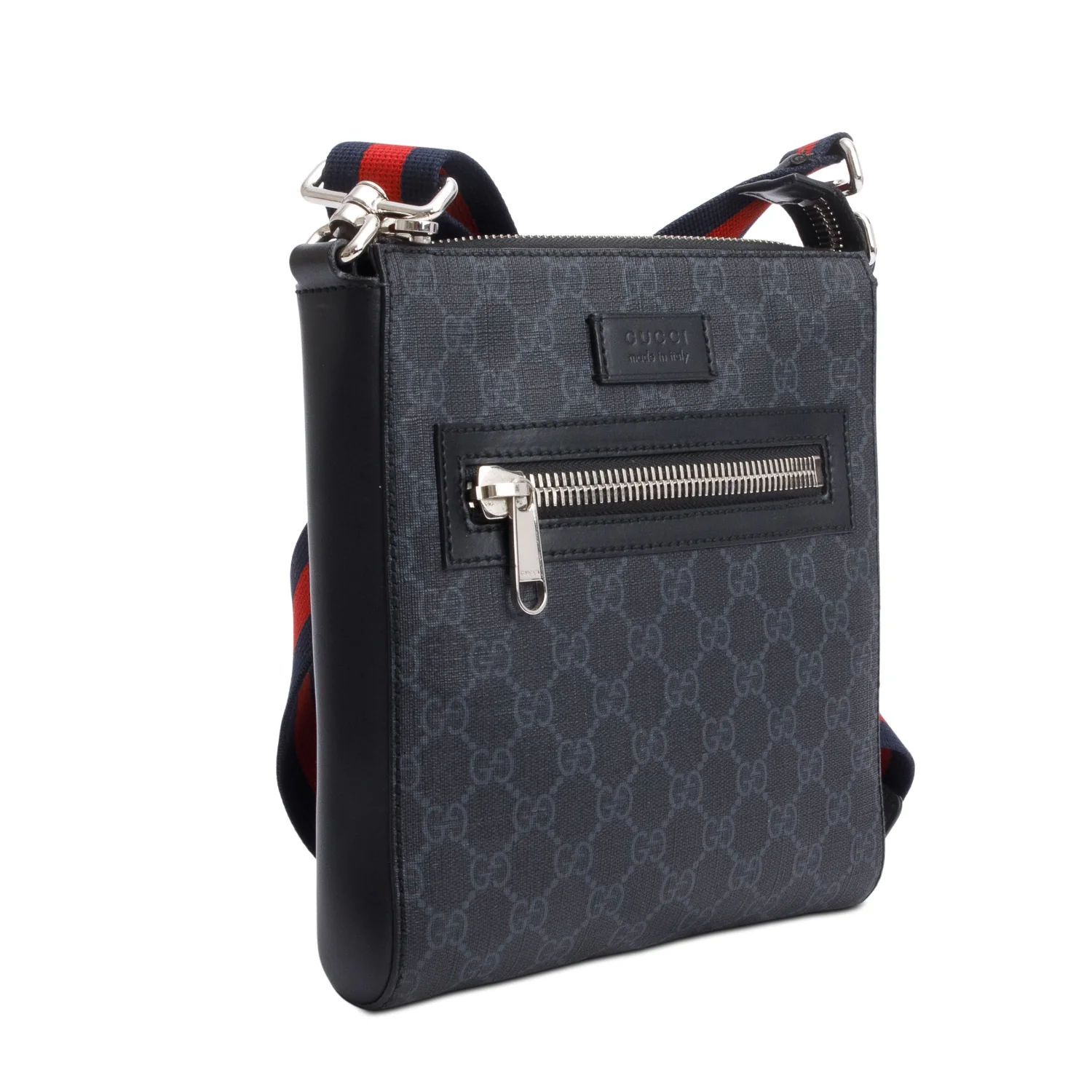 Gucci Black GG Supreme Small Messenger Bag - Image 4
