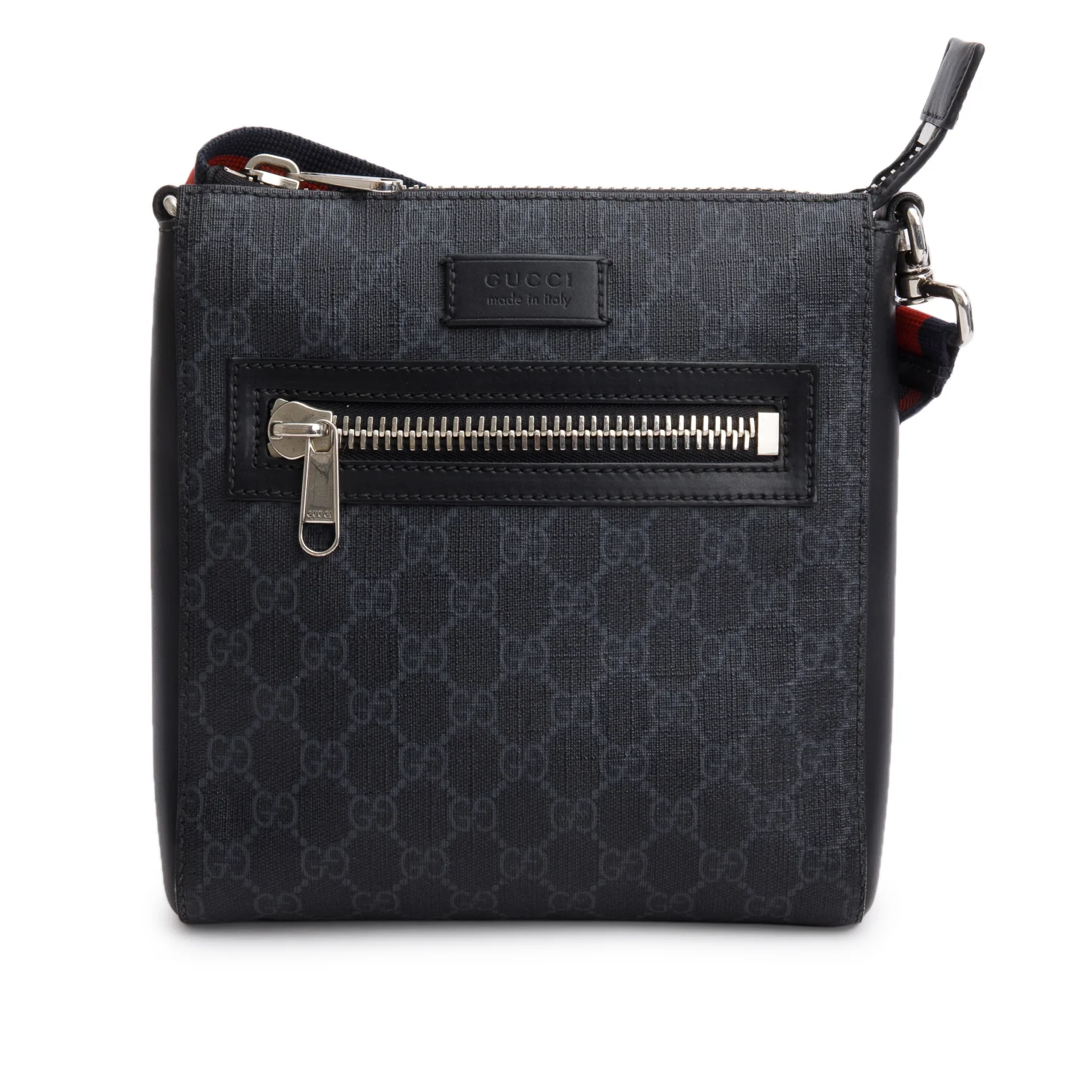 Gucci Black GG Supreme Small Messenger Bag - Image 2
