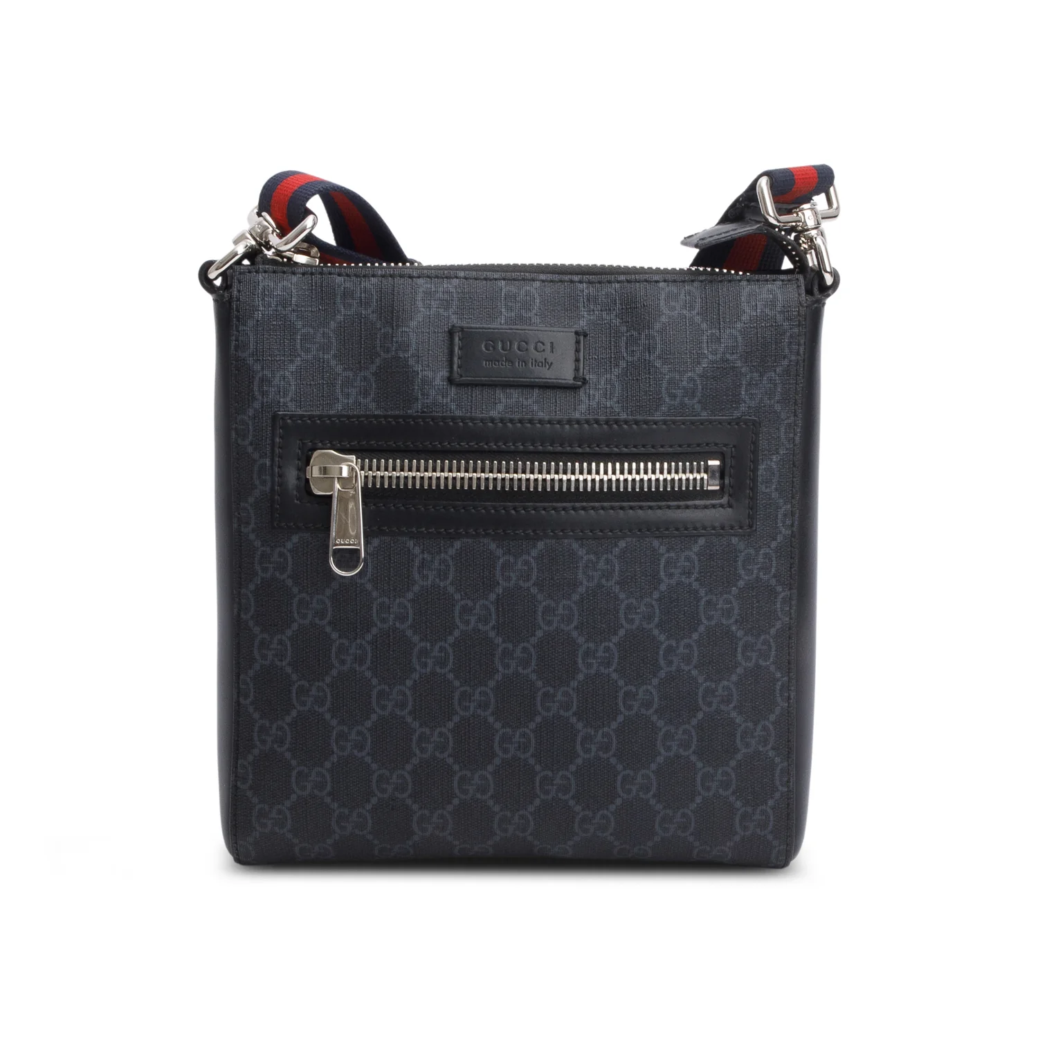 Gucci Black GG Supreme Small Messenger Bag - Image 3
