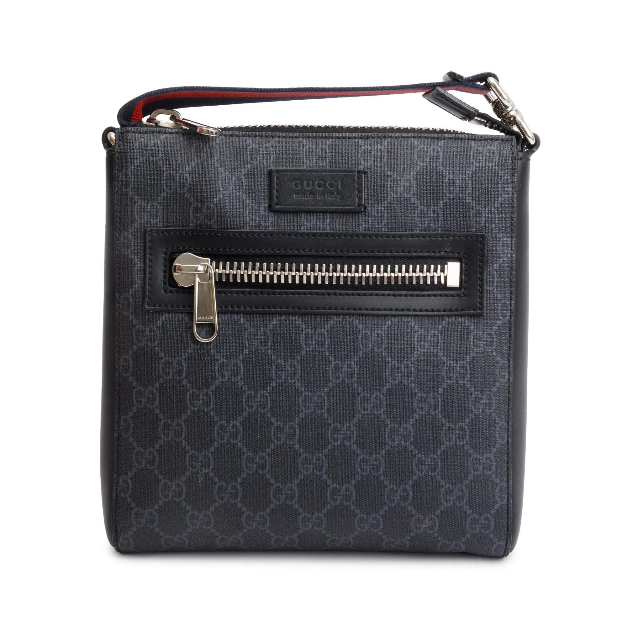 Gucci Black GG Supreme Small Messenger Bag w/ Box - Image 4