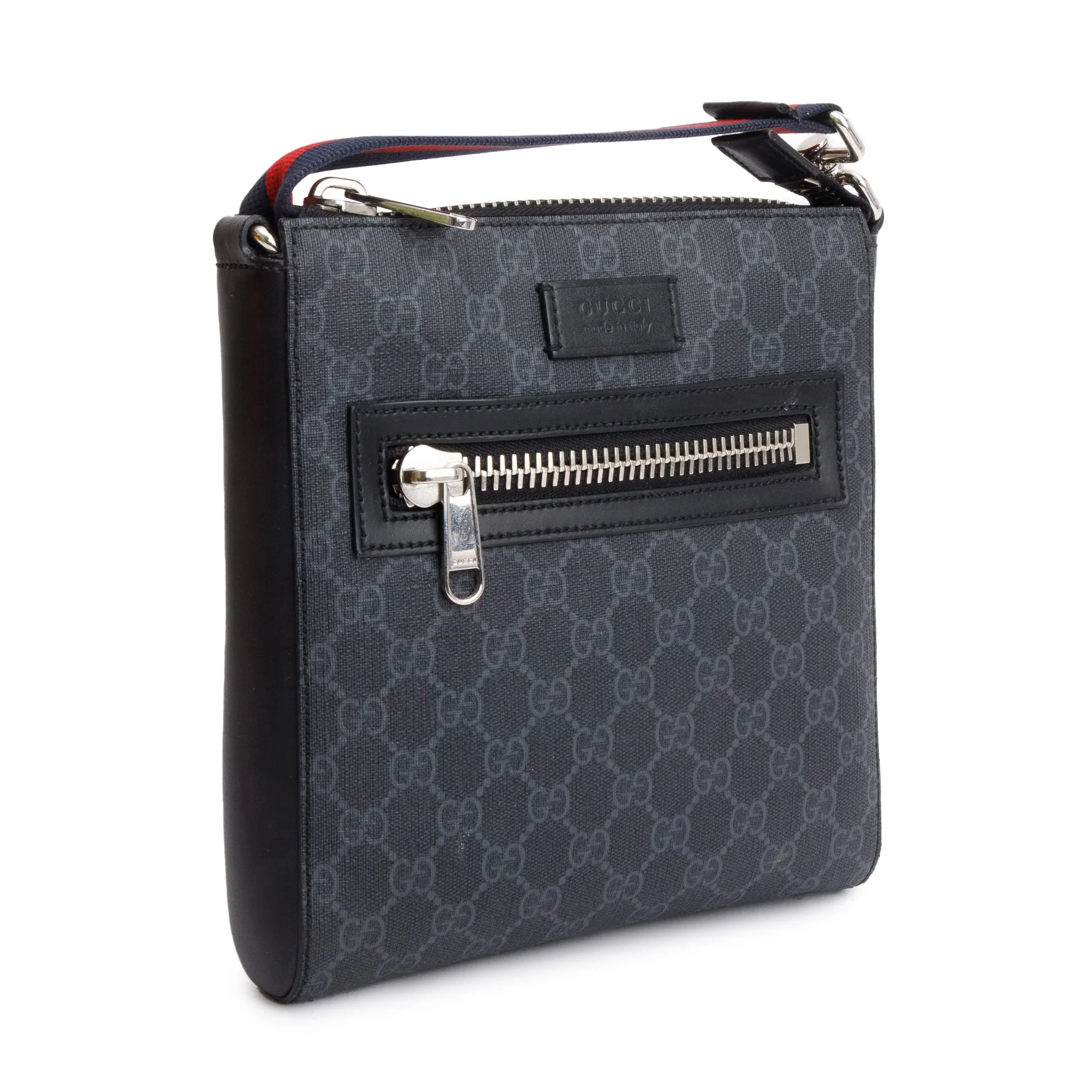 Gucci Black GG Supreme Small Messenger Bag w/ Box - Image 5
