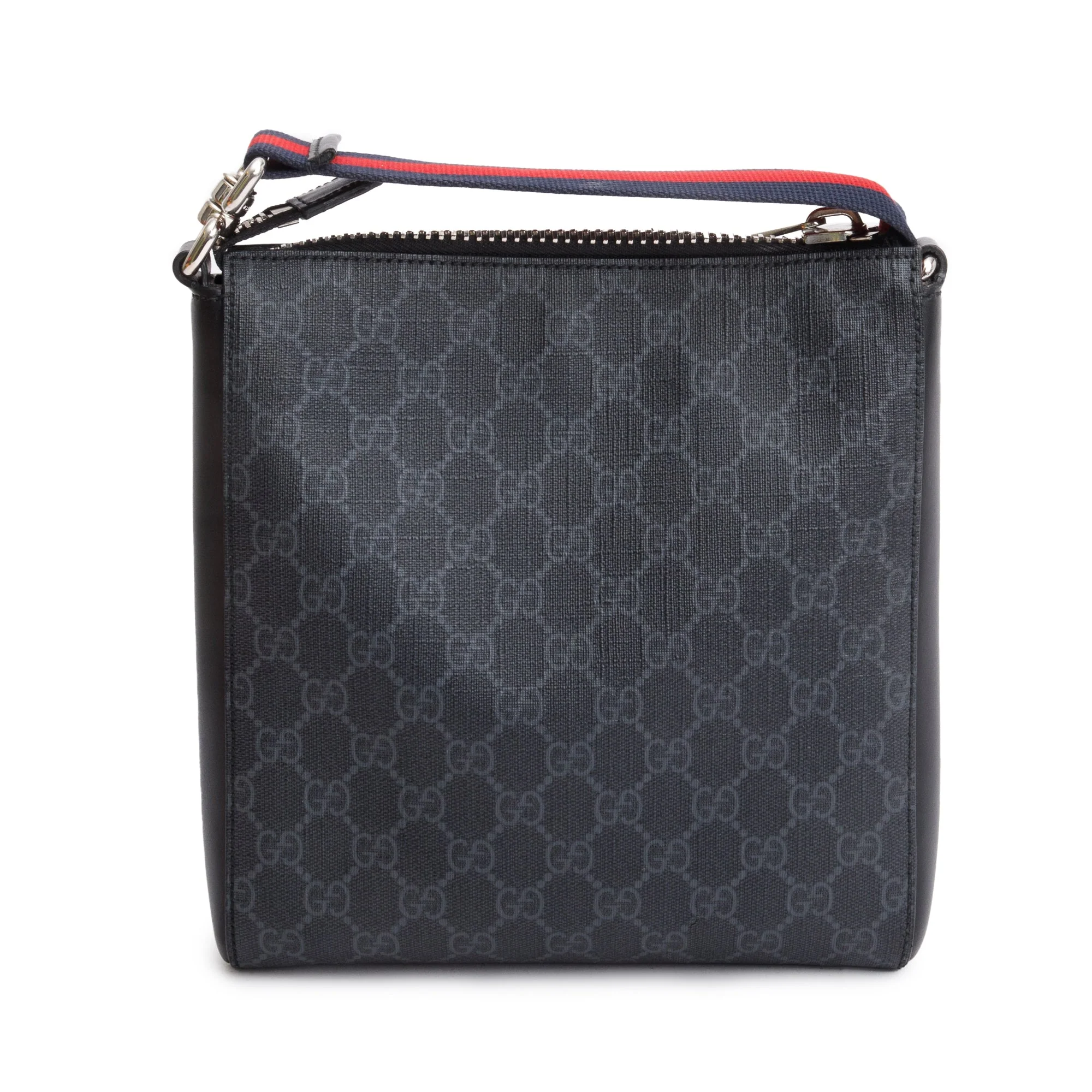 Gucci Black GG Supreme Small Messenger Bag w/ Box - Image 6