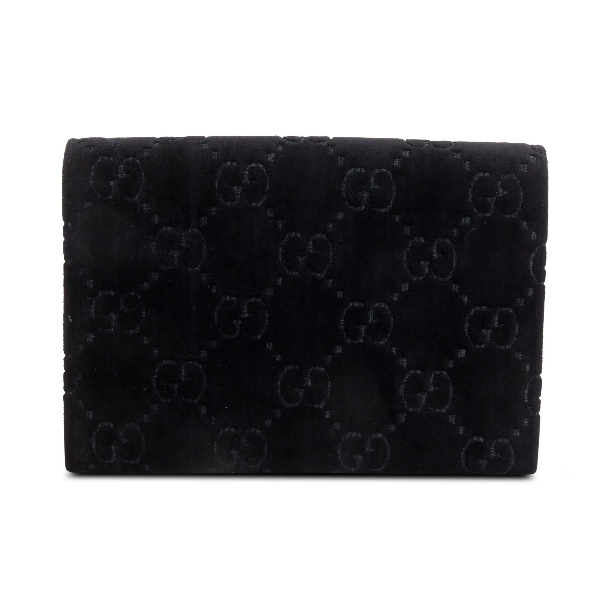 Gucci Black GG Velvet Mini Dionysus Wallet on Chain w/ Box - Image 5