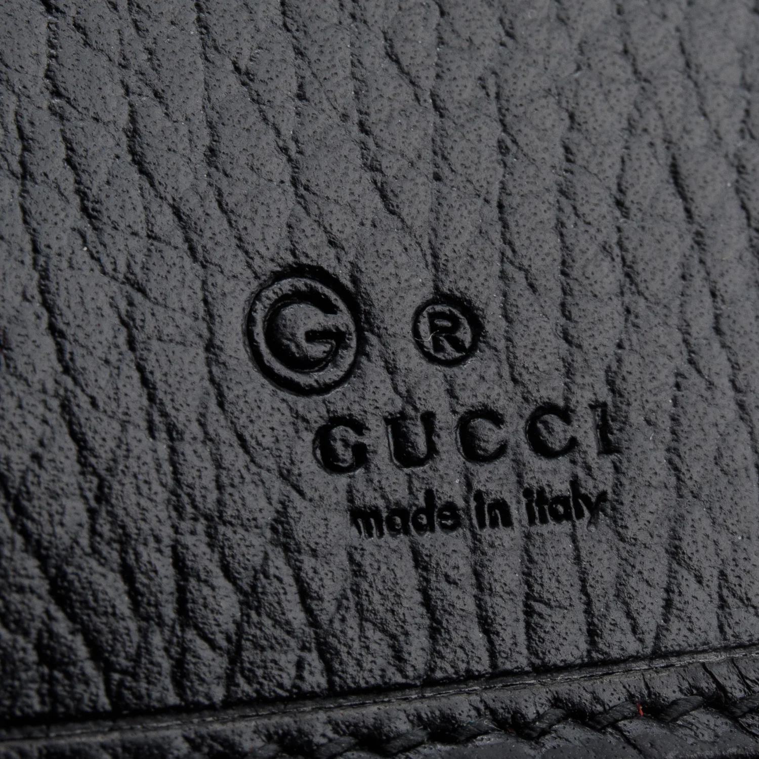 Gucci Black Grained Leather Interlocking GG Long Wallet W/ Box - Image 7