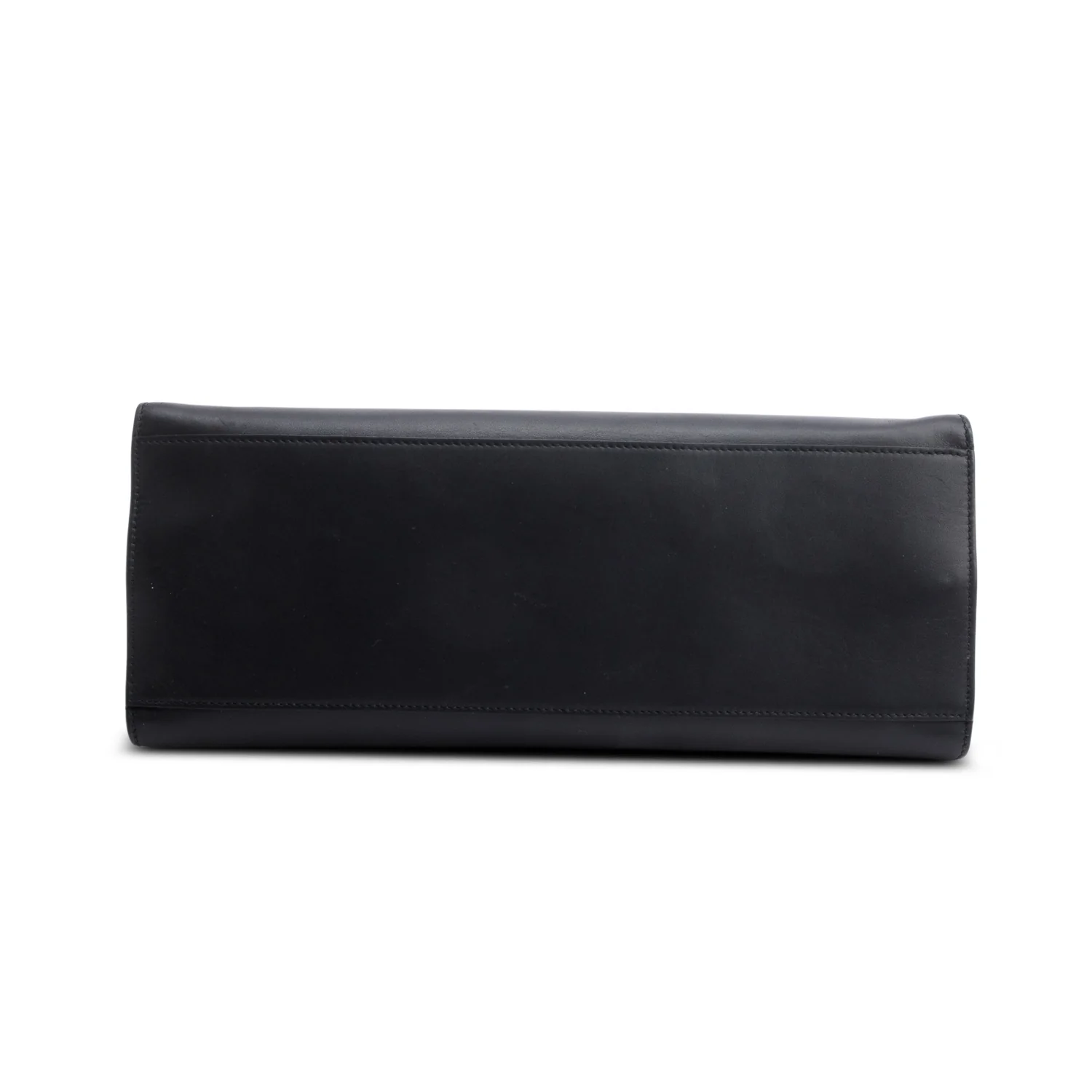 Gucci Black Leather Bamboo Large Nymphaea Handle Bag w/ Strap - Image 7