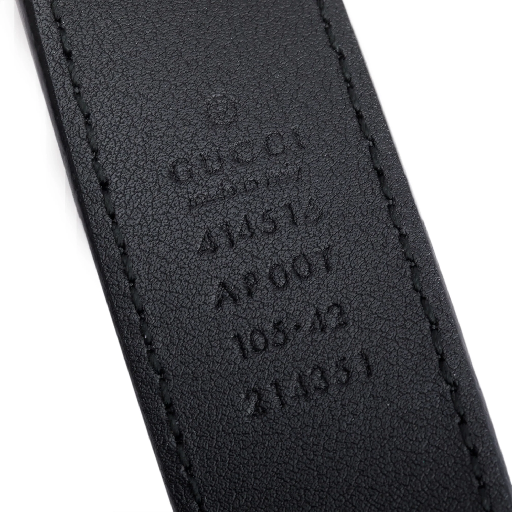Gucci Black Leather GG Marmont Thin Belt, 105 42 w/ Box - Image 3