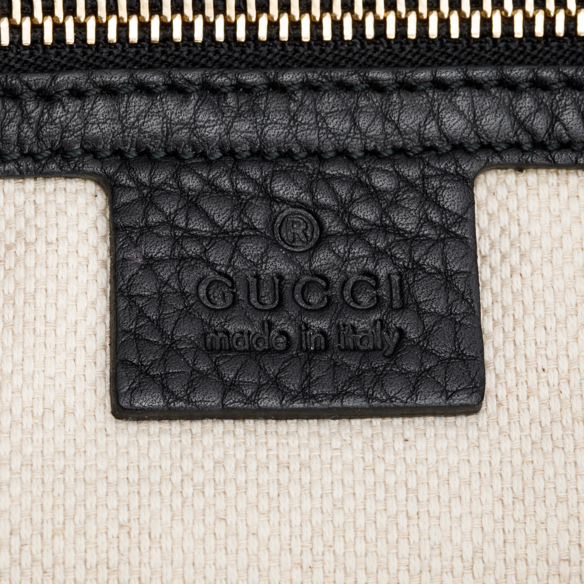 Gucci Black Leather Medium GG Soho Clutch Bag - Image 6