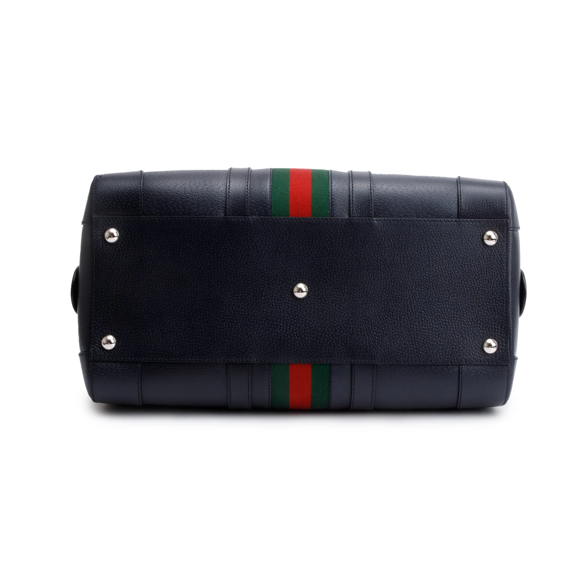 Gucci Black Leather Savoy Medium Duffle Bag - Image 6