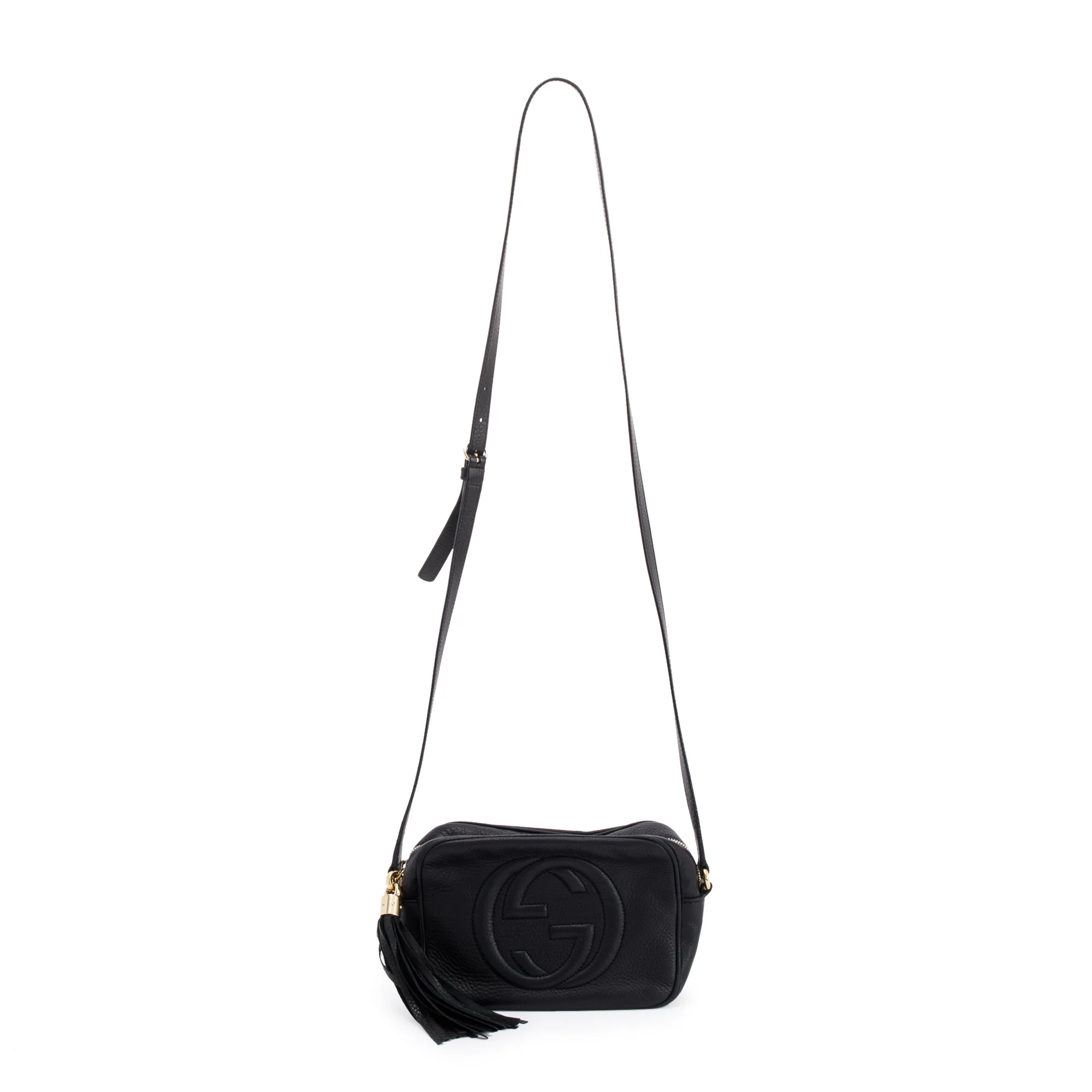 Gucci Black Leather Small Soho Disco Bag - Image 3