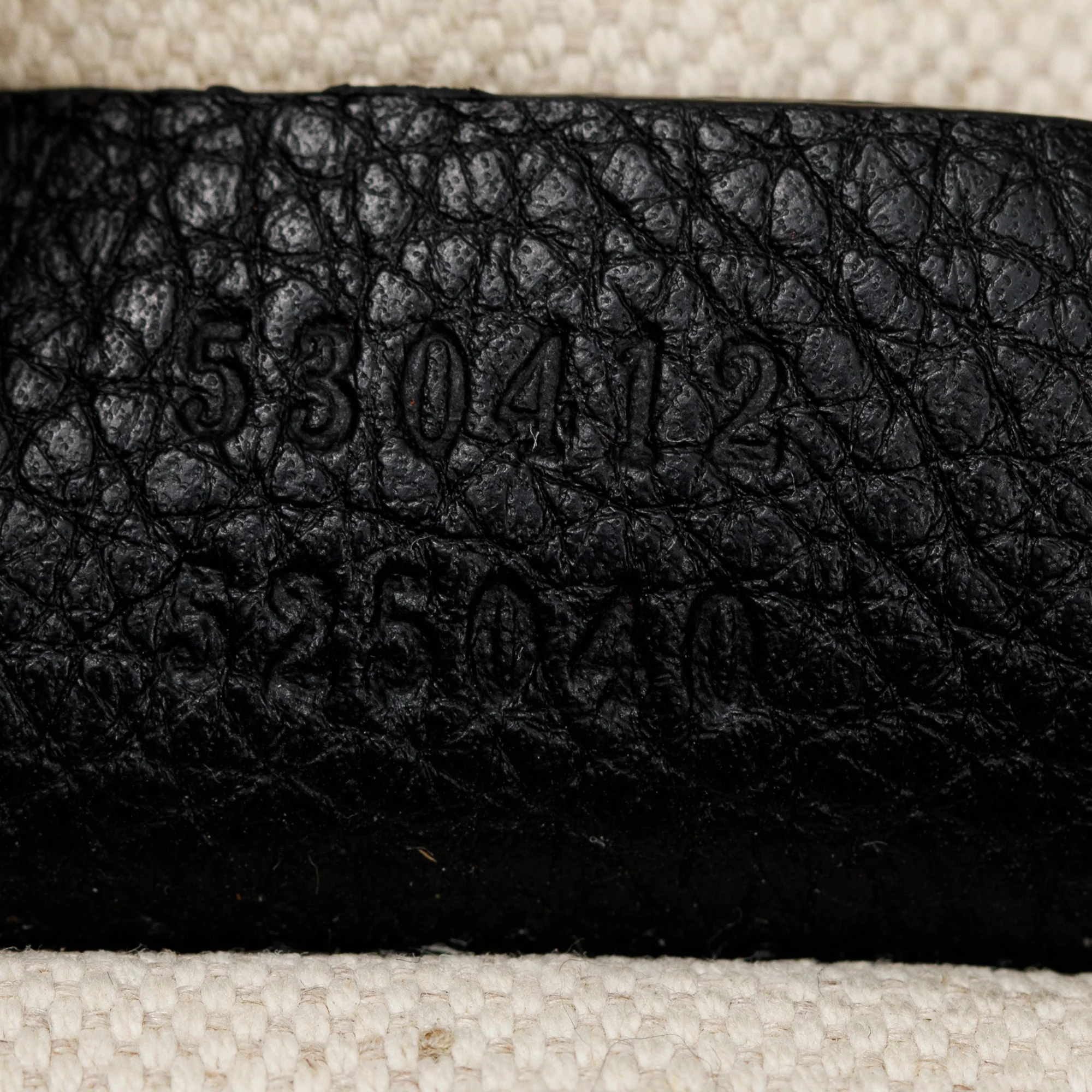 Gucci Black Logo Print Leather Large Belt Bag - Image 13