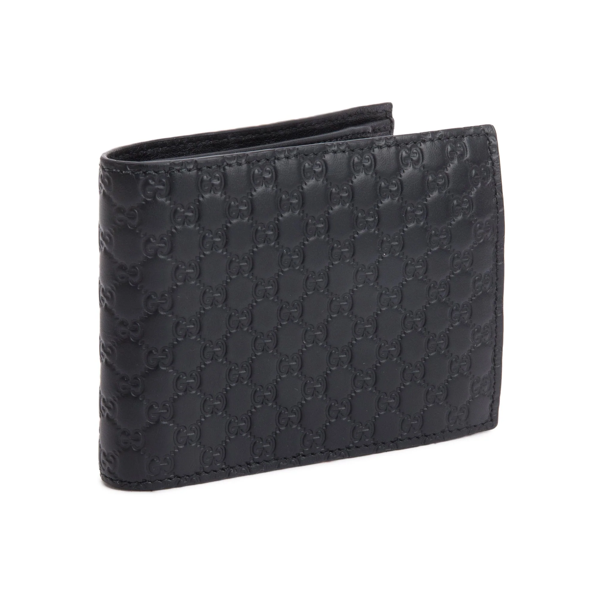 Gucci Black Microguccissima Leather Bifold Wallet w/ Box - Image 3