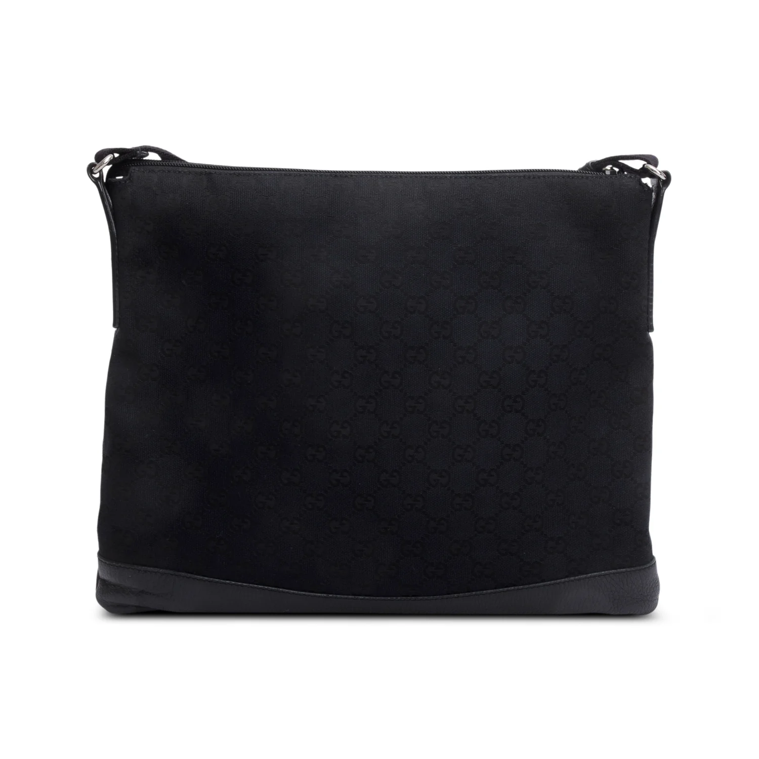 Gucci Black Monogram Canvas Messenger Bag - Image 3