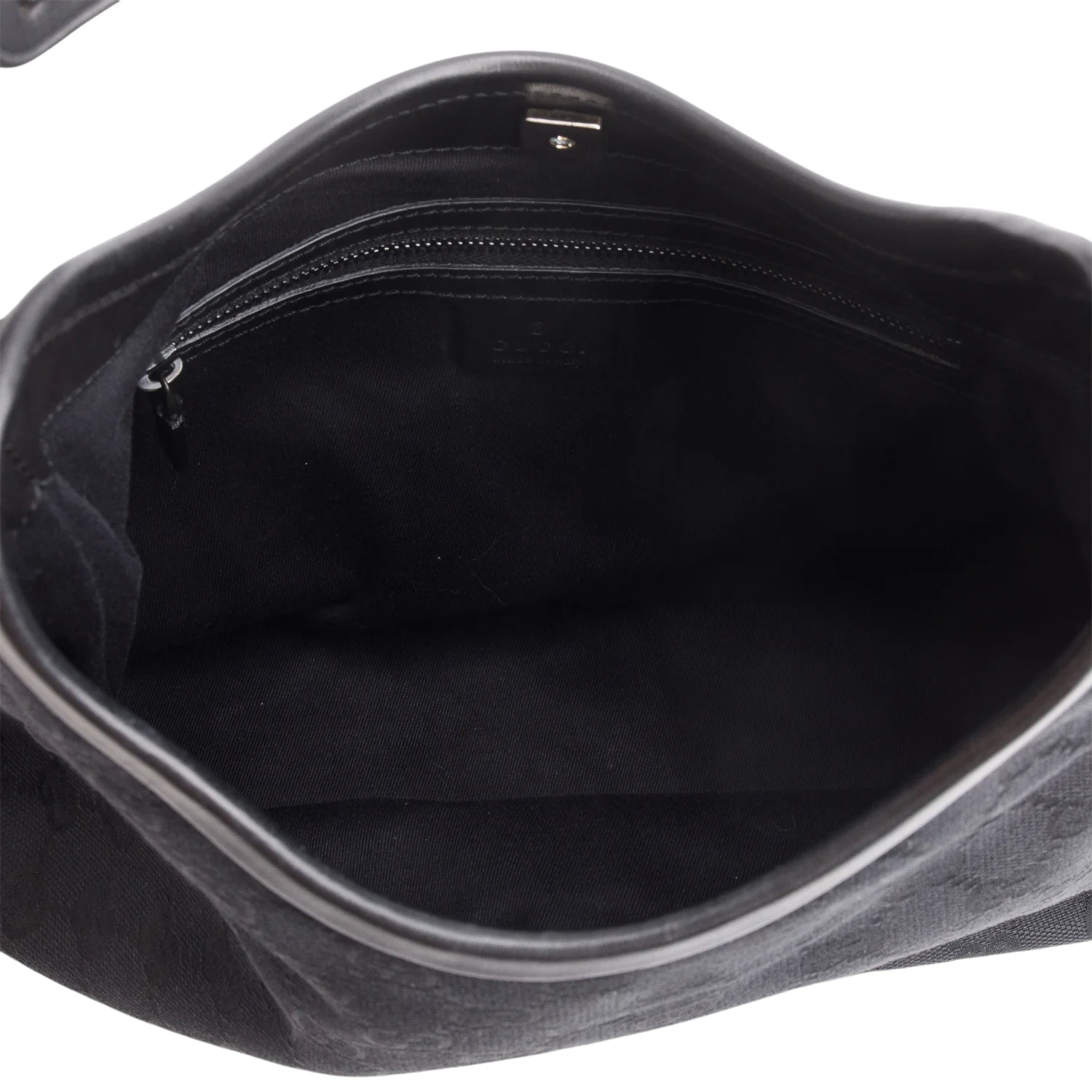Gucci Black Monogram GG Shoulder Bag - Image 7