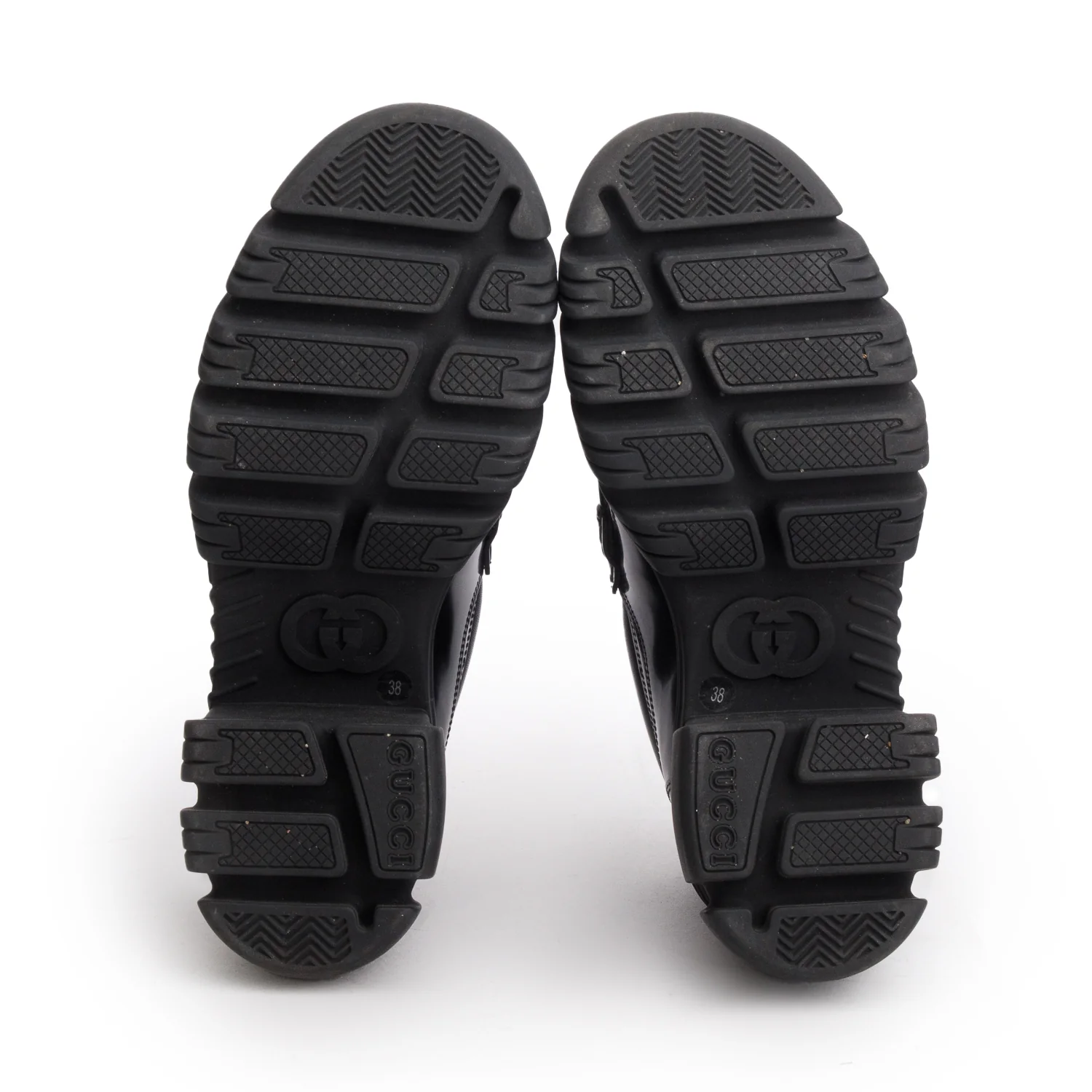 Gucci Black Nappa Samoa Horsebit Lug Sole Loafer, Size 38 w/ Box - Image 6