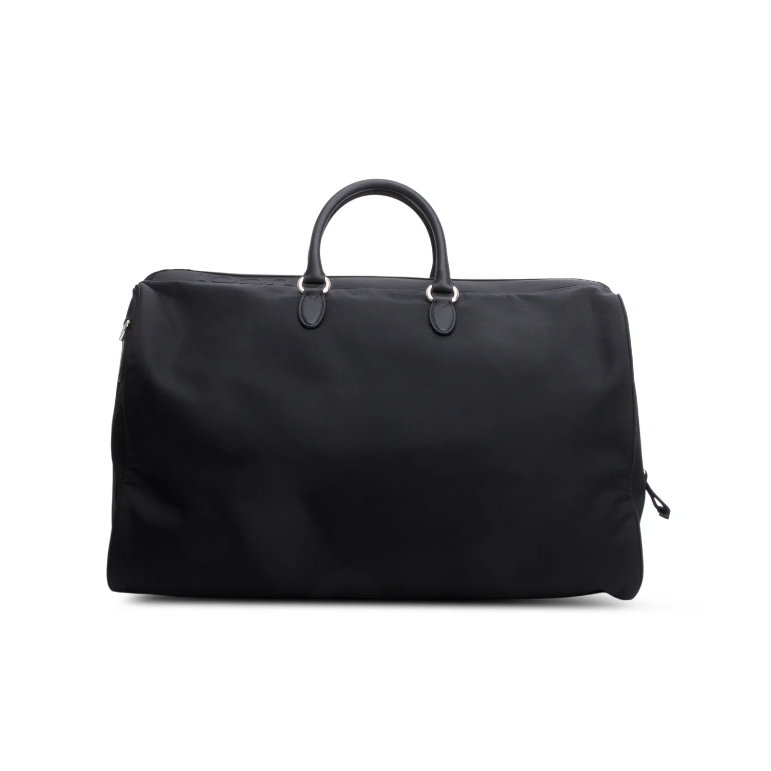 Gucci Black Nylon Web Large Duffle Bag w/ Strap - Image 4